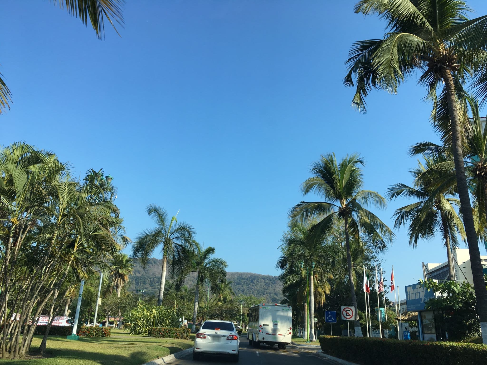 Street view near Preidente Intercontinental Ixtapa-Zihuatanejo, San José Ixtapa (Barrio Viejo) — © nicovargas (CC BY-SA · Mapillary)