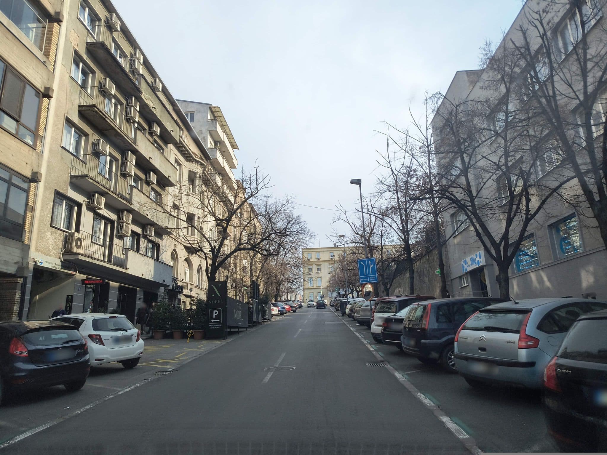 Street view near Nobel, Belgrade