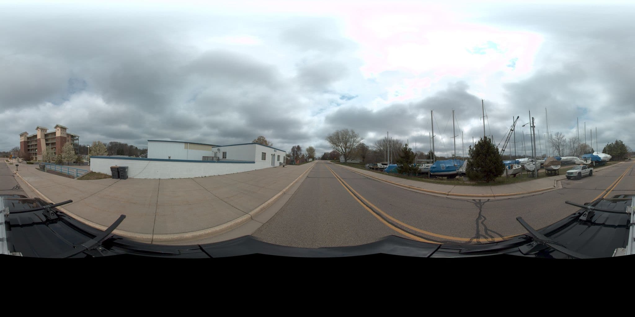 Street view near Riverwatch Condominiums, Paw Paw Lake — © rking (CC BY-SA · Mapillary)
