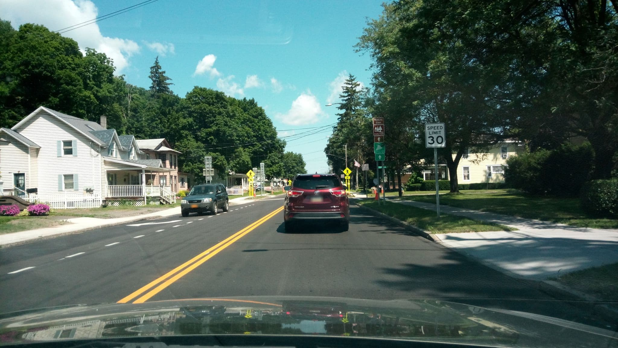 Street view near Blossoms Bed & Breakfast, Watkins Glen — © russnelson (CC BY-SA · Mapillary)
