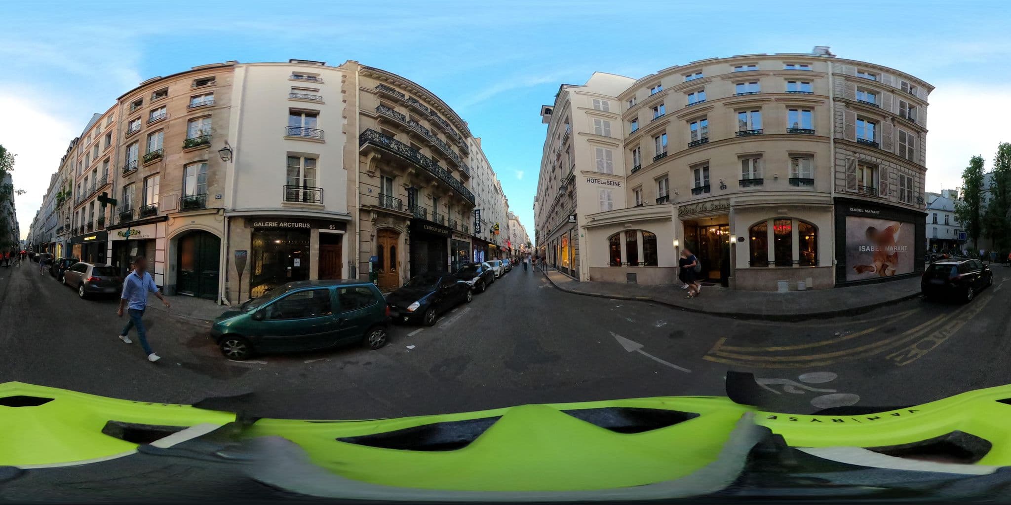 Street view near Hôtel de Seine, Paris 01 Louvre — © Stefdegreef (CC BY-SA · Mapillary)