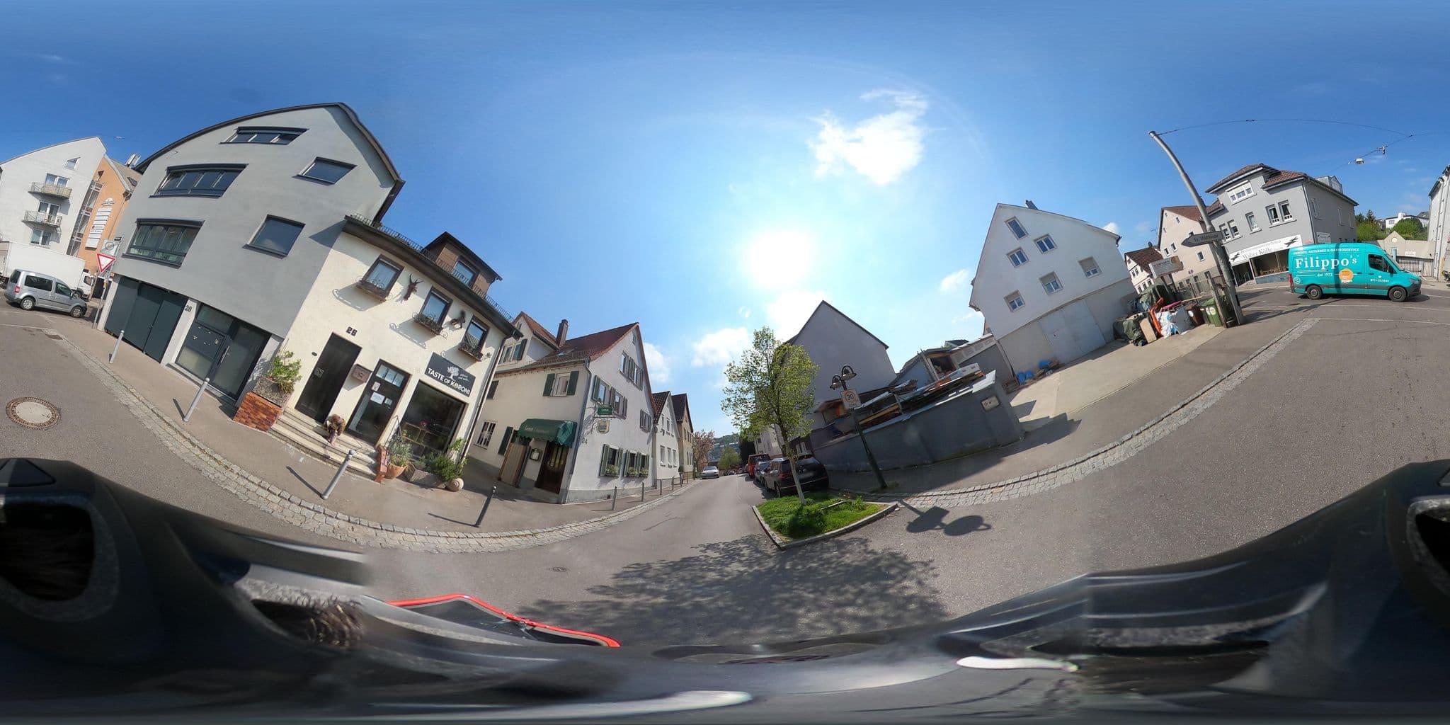 Street view near Hotel Feuerbach im Biberturm, Stuttgart Feuerbach — © artemis (CC BY-SA · Mapillary)
