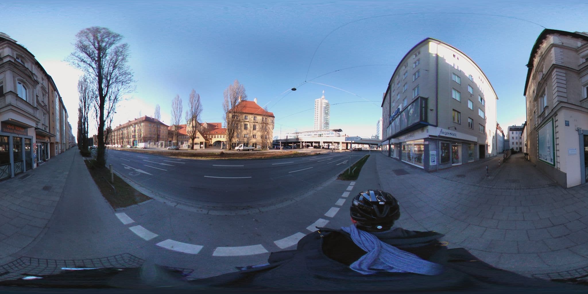 Street view near Ursula's Airbnb apartments, Munich — © ente (CC BY-SA · Mapillary)