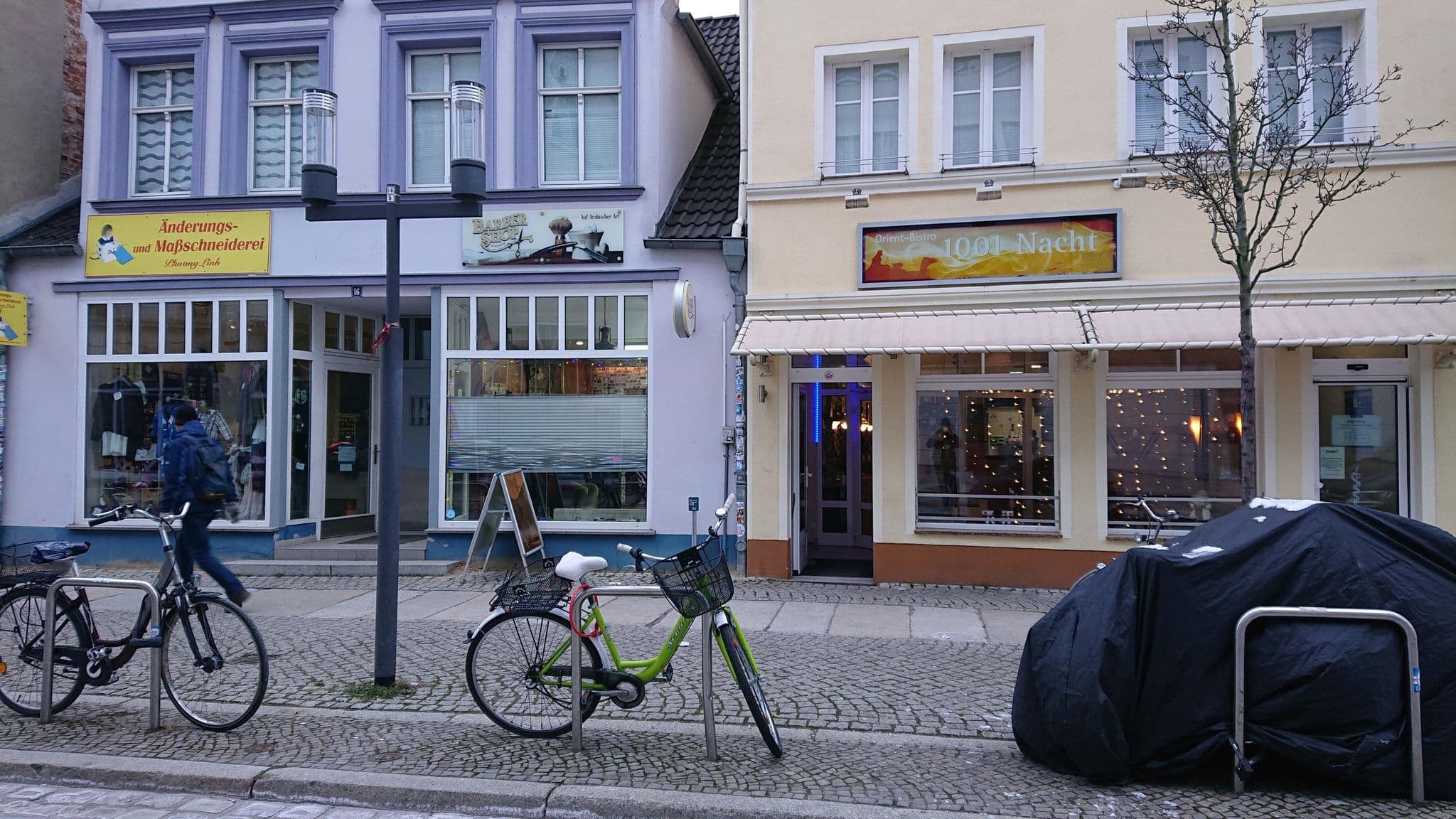 Street view near Bethge Marianne, Manfred, Universitäts- und Hansestadt Greifswald — © jacobbraeutigam (CC BY-SA · Mapillary)