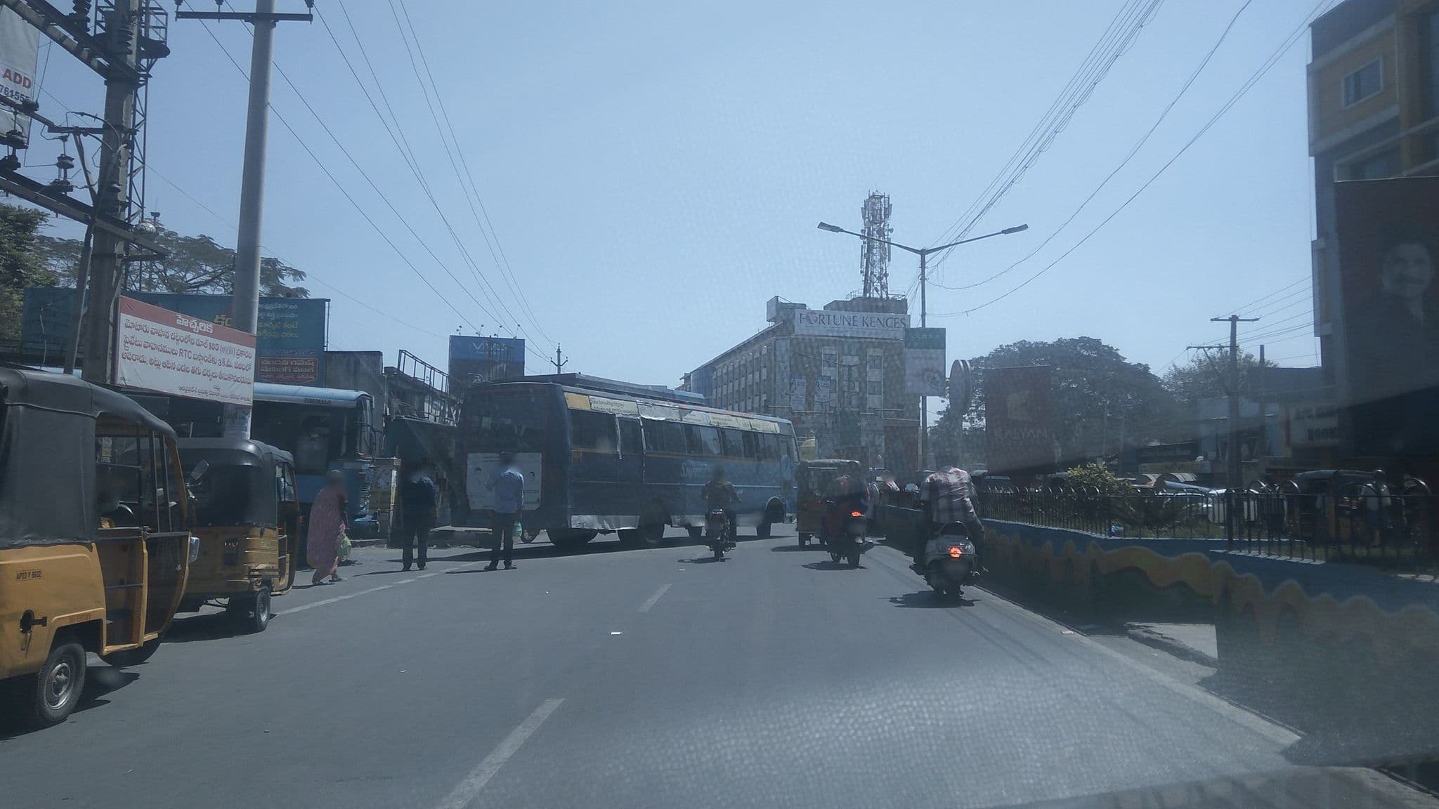 Street view near Hotel Adarsh, Tirupati — © natarajakaveeti (CC BY-SA · Mapillary)