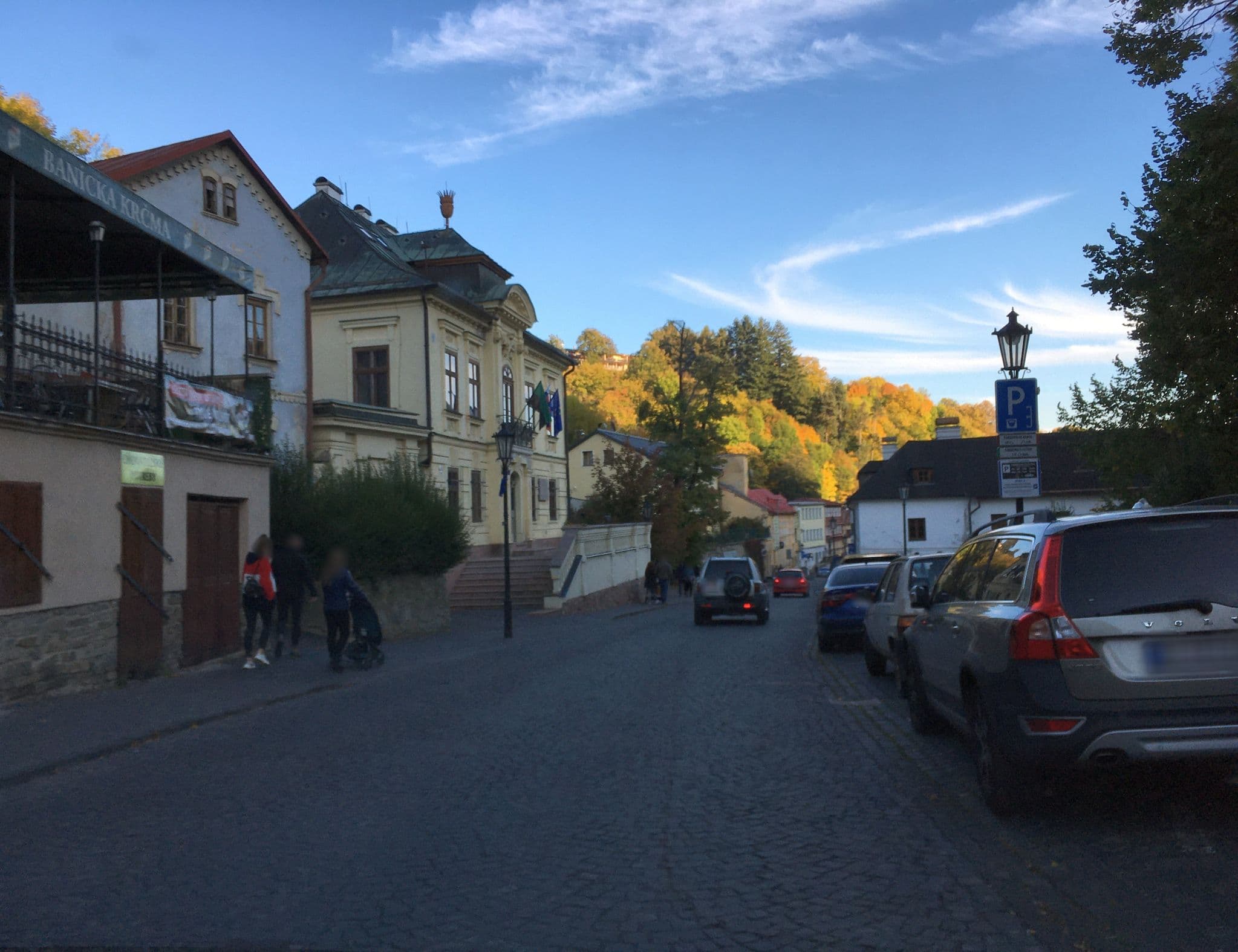 Street view near Penzión Pri štôlni Glanzenberg, Banská Štiavnica — © istefanos (CC BY-SA · Mapillary)
