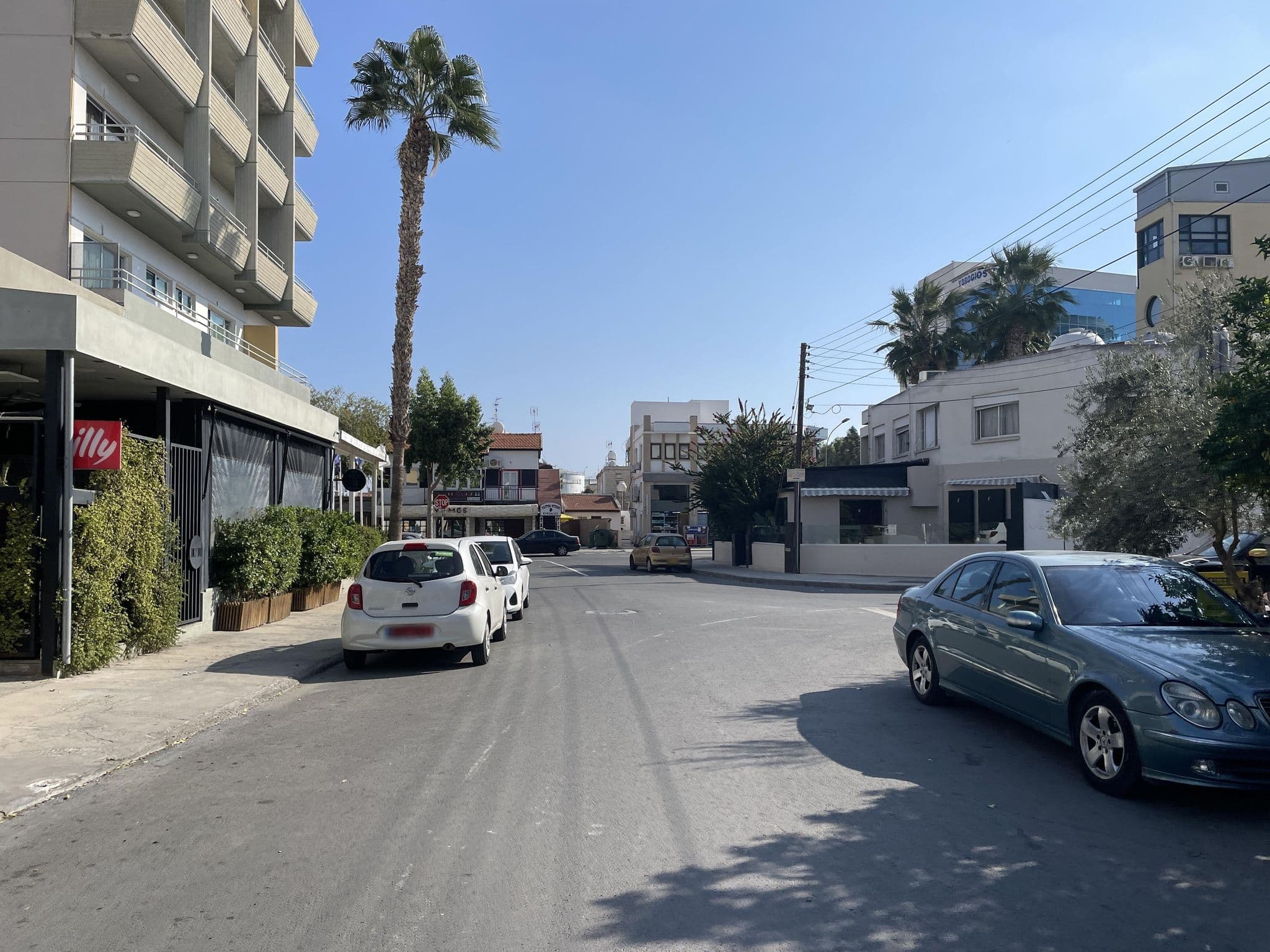 Street view near Sunflower Hotel Apts, Larnaca — © egorb (CC BY-SA · Mapillary)
