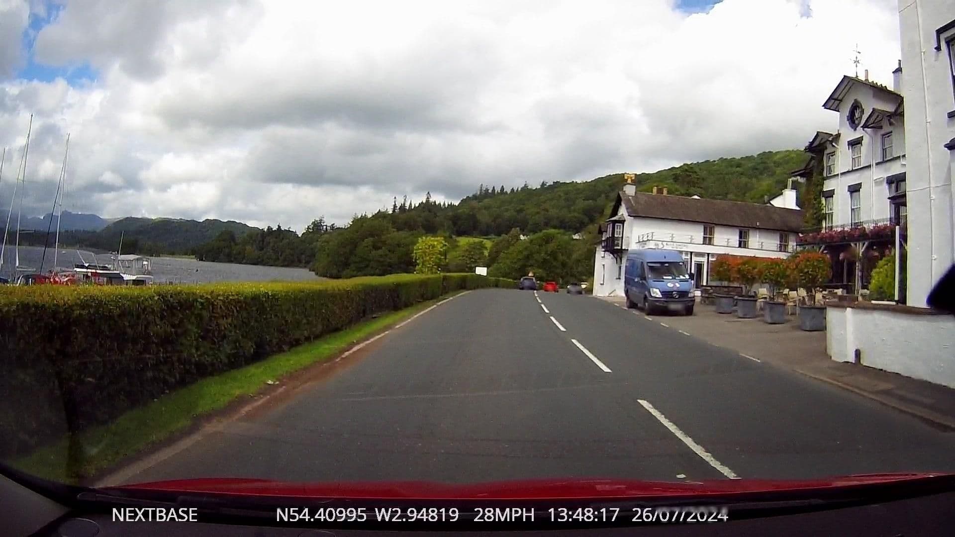 Street view near The Low Wood Hotel, Ambleside — © OrangeHurst97 (CC BY-SA · Mapillary)