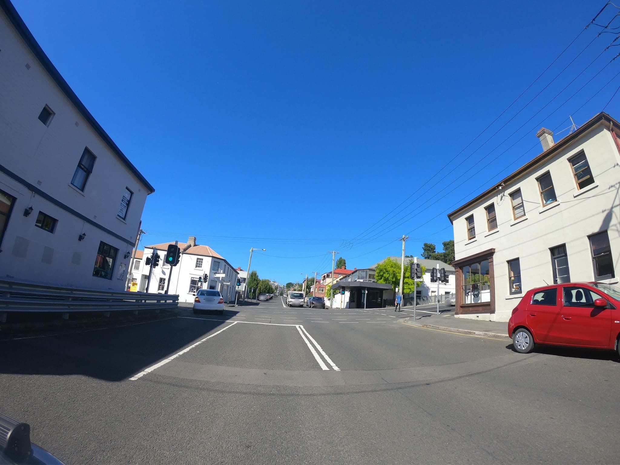 Street view near White Room Apartments, Hobart city centre — © tastrax (CC BY-SA · Mapillary)
