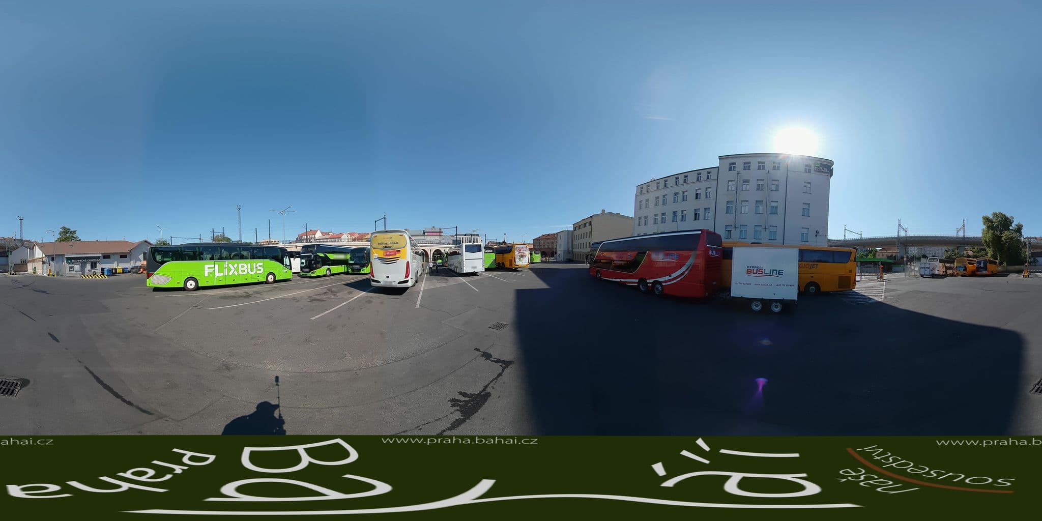 Street view near Drunken Monkey Hostel, Karlín — © Bahai_Praha (CC BY-SA · Mapillary)