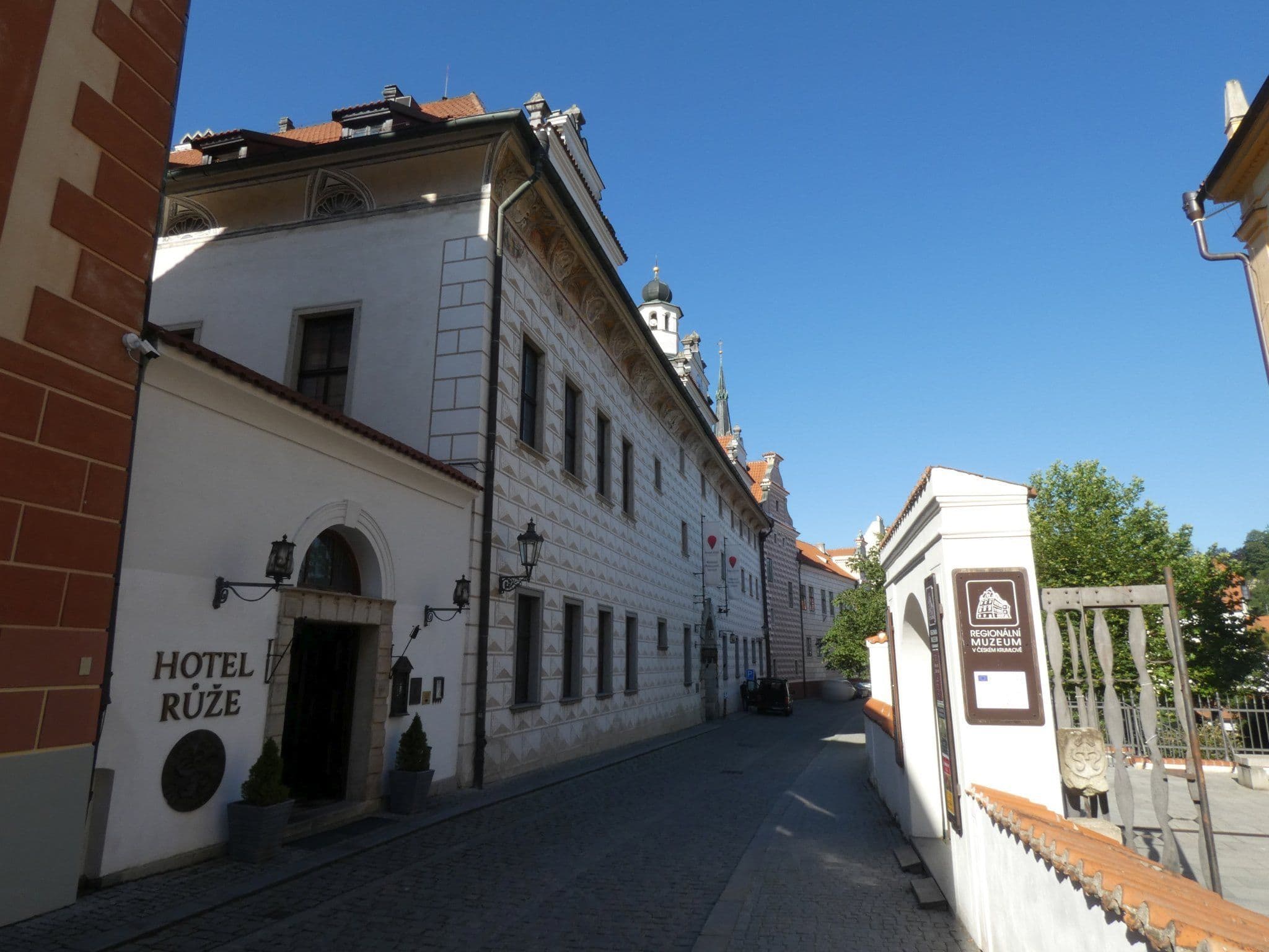 Street view near Hotel Mlýn, Český Krumlov