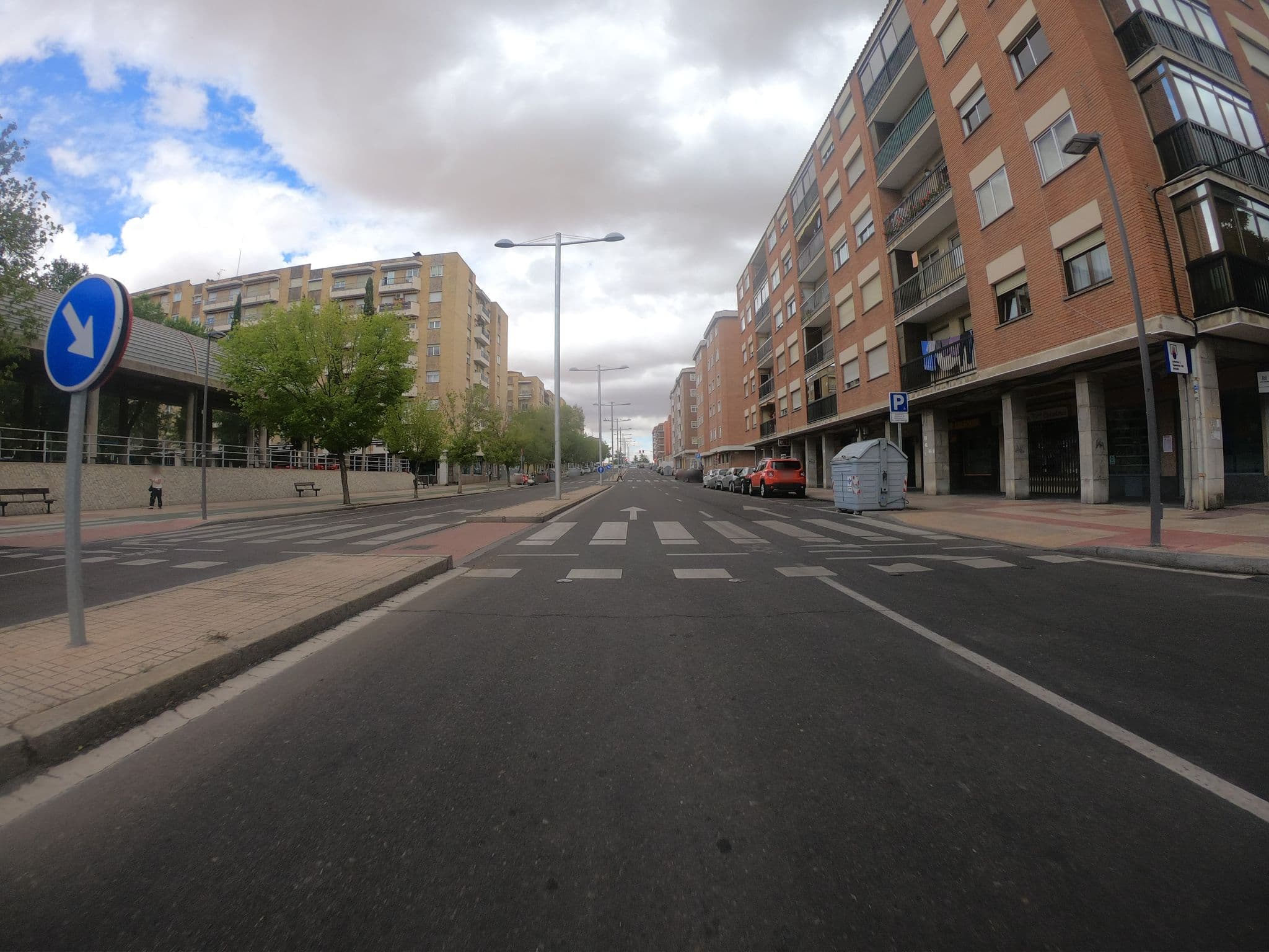 Street view near Hostal Virginia, Santa Marta de Tormes — © sanchi (CC BY-SA · Mapillary)