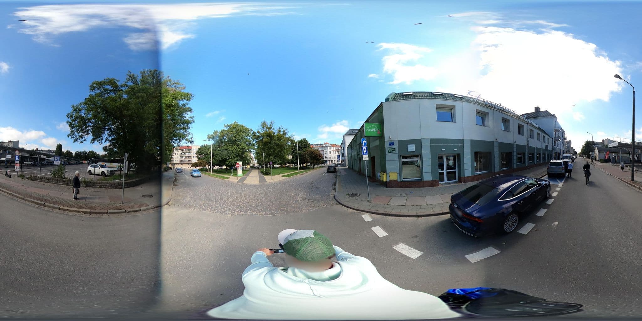 Street view near Pensione Antonio, Słupsk — © Ameba (CC BY-SA · Mapillary)