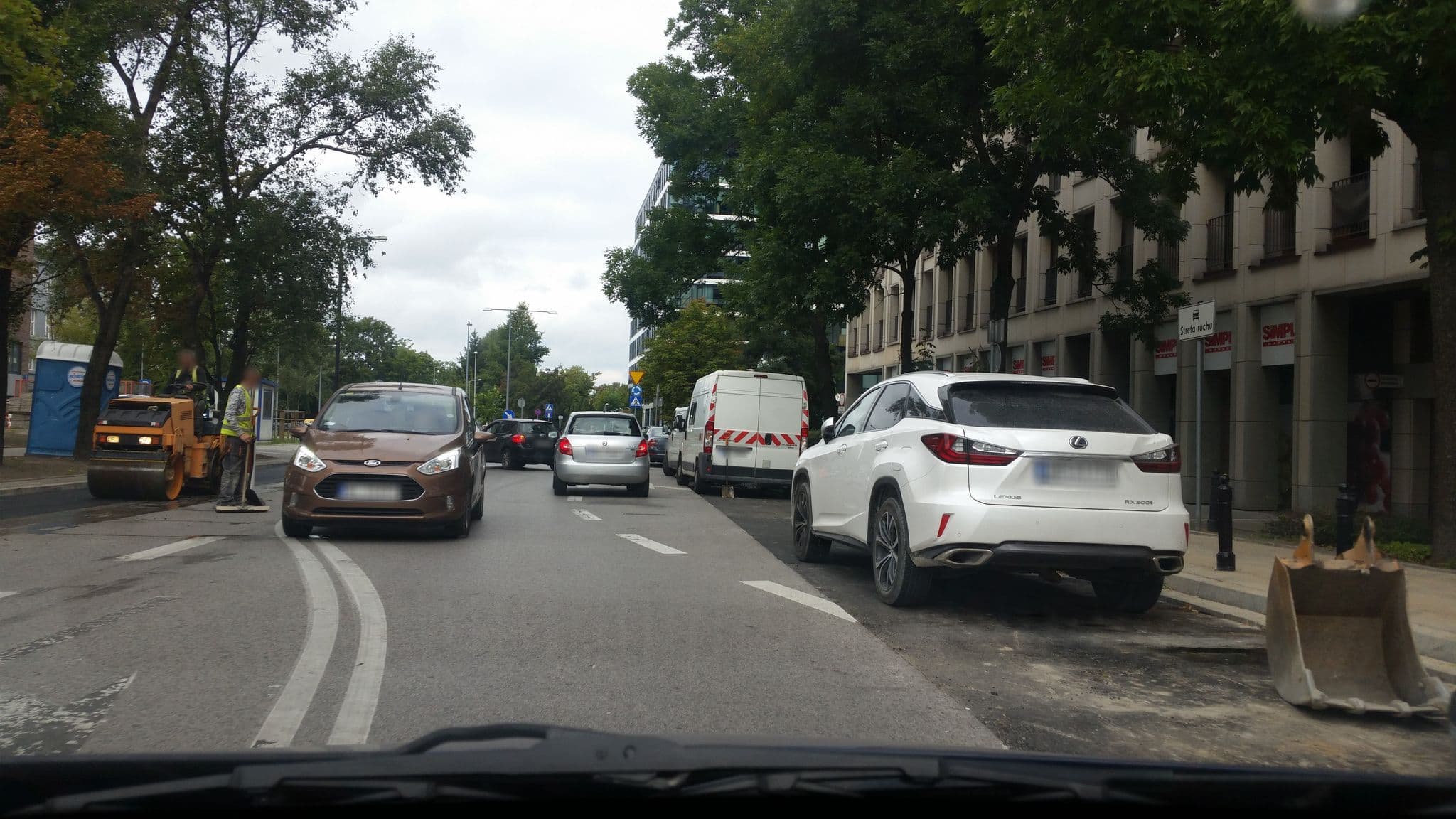 Street view near Apartamenty Pokorna, Żoliborz — © kmajcher (CC BY-SA · Mapillary)
