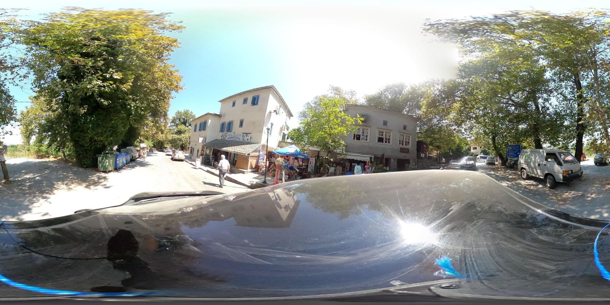 Street view near The Lost Unicorn Hotel - Ο Χαμενοσ Μονοκεροσ, Mouresi — © geraki (CC BY-SA · Mapillary)