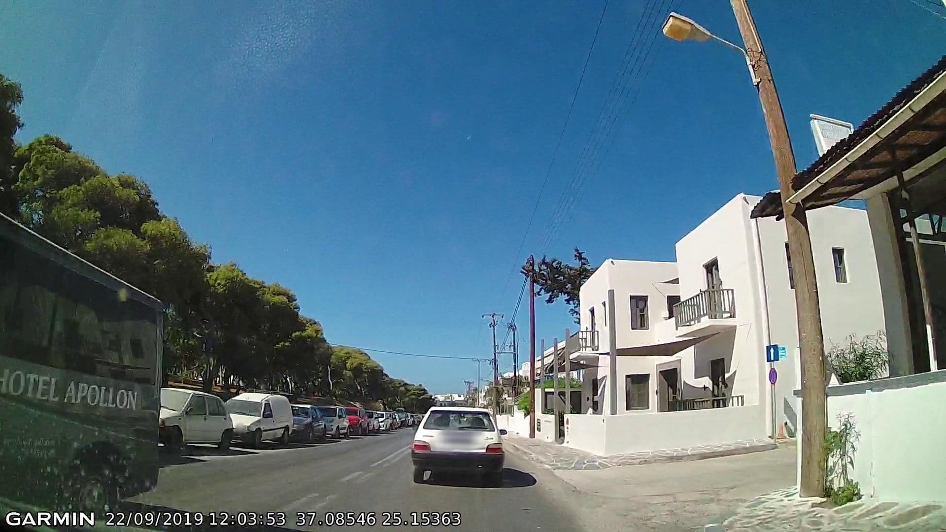Street view near Arian Hotel, Páros — © pppetros (CC BY-SA · Mapillary)