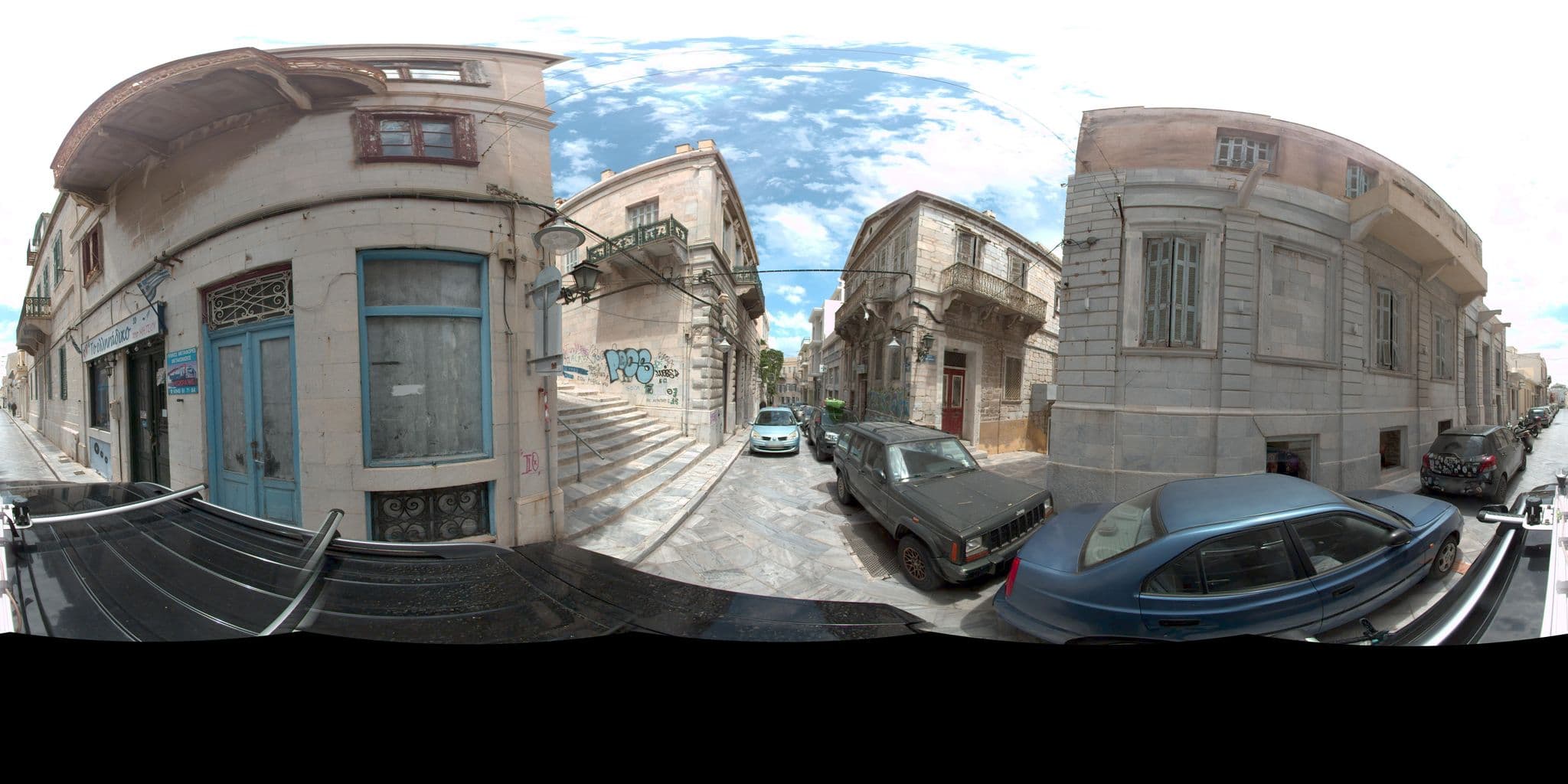 Street view near ariadne rooms, Ermoúpolis — © MarianPanagiotopoulou (CC BY-SA · Mapillary)