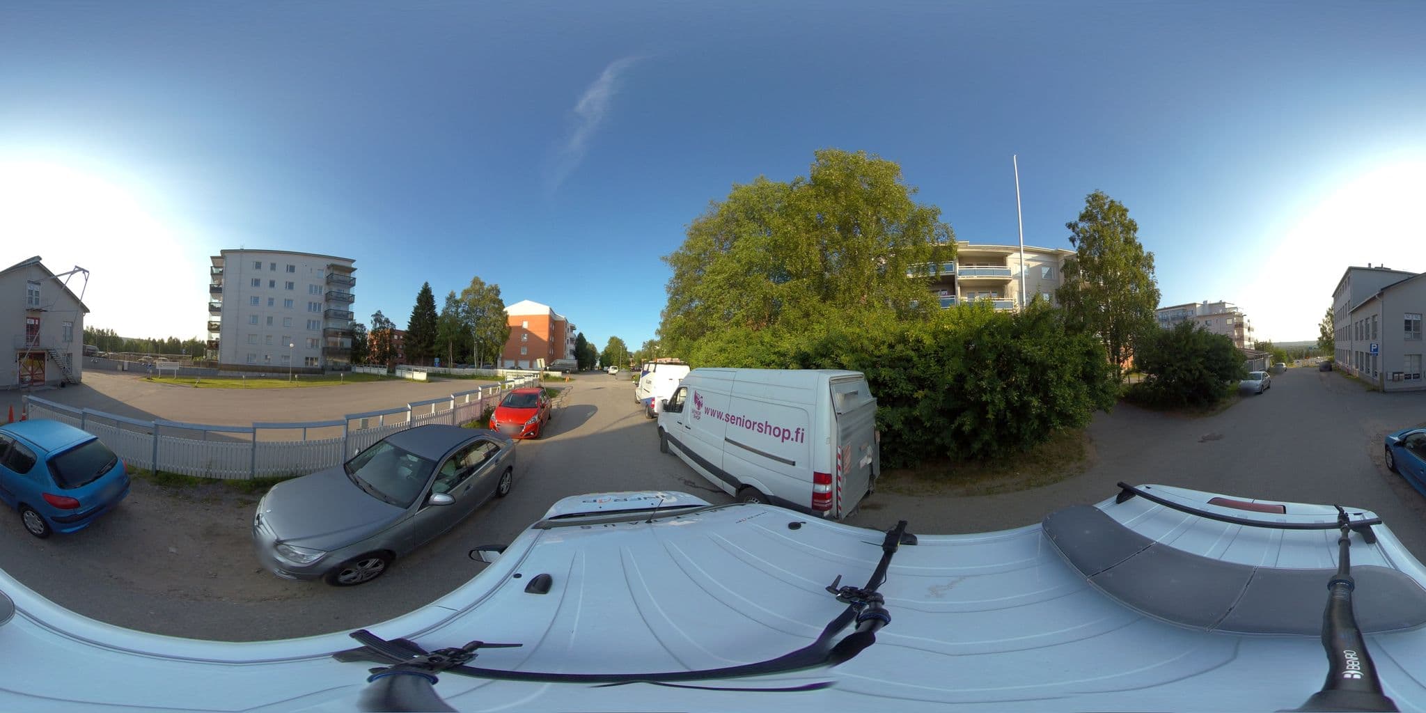 Street view near Hotel Aakenus Apartment Vartio with free parking, Rovaniemi — © HTJoy (CC BY-SA · Mapillary)