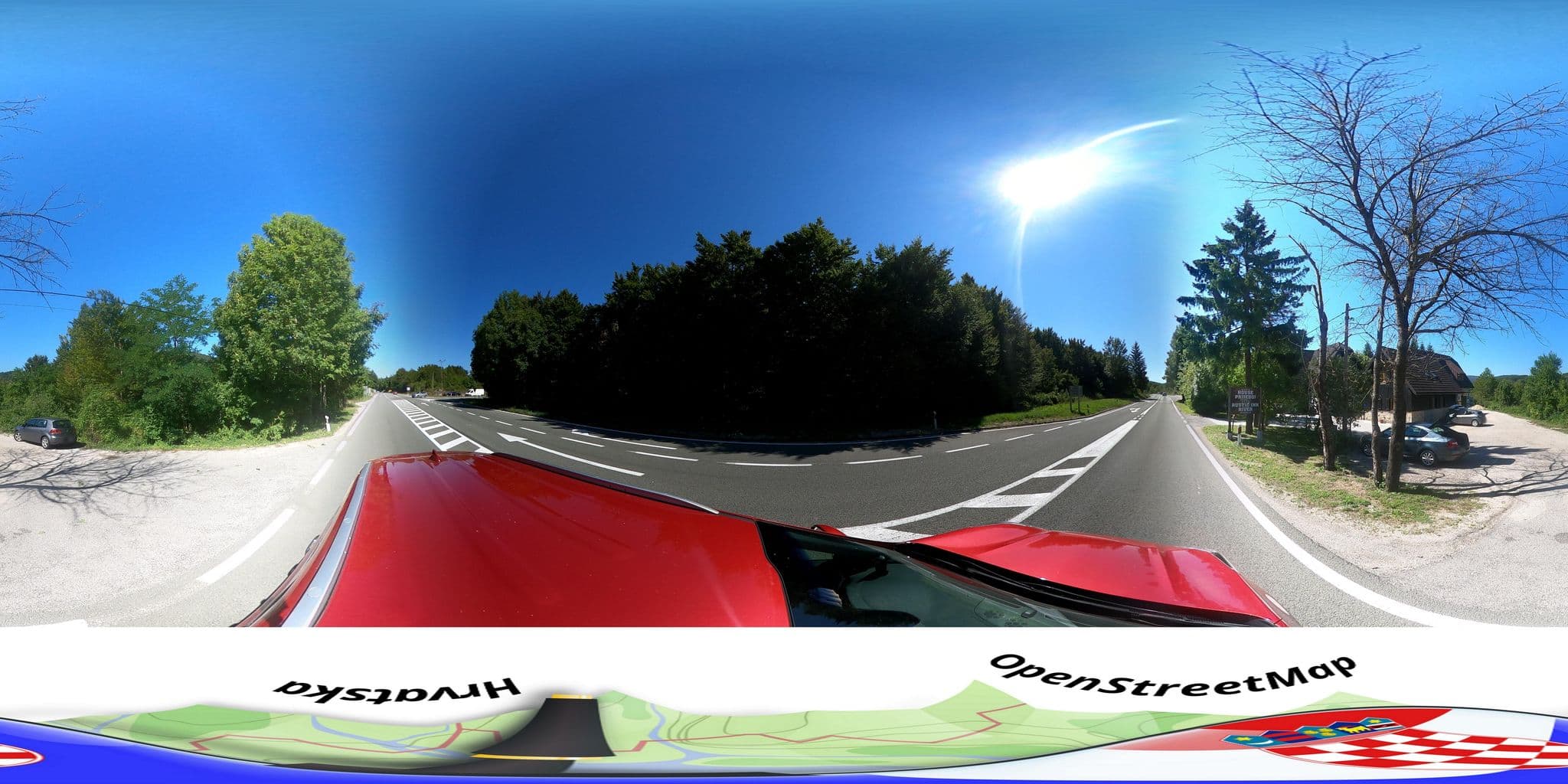 Street view near Pansion House Prijeboj, Slunj — © hbogner (CC BY-SA · Mapillary)