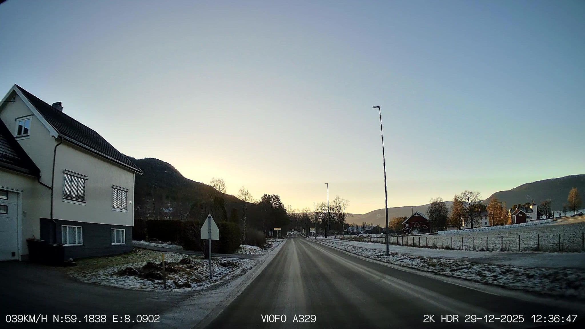 Street view near Fyresdal Vertshus, Fyresdal — © thewizard (CC BY-SA · Mapillary)