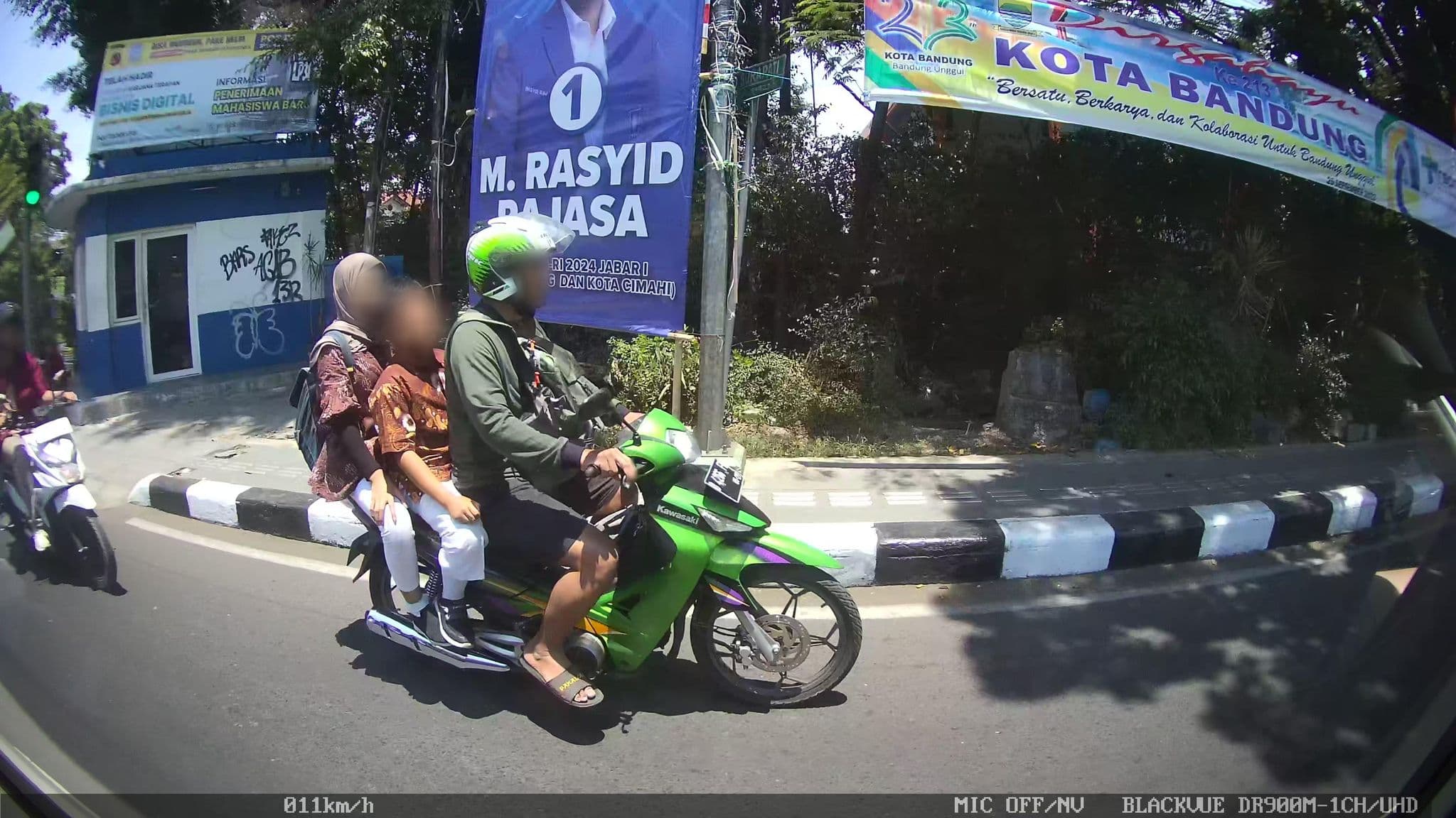 Street view near Hotel Agusta, Bandung