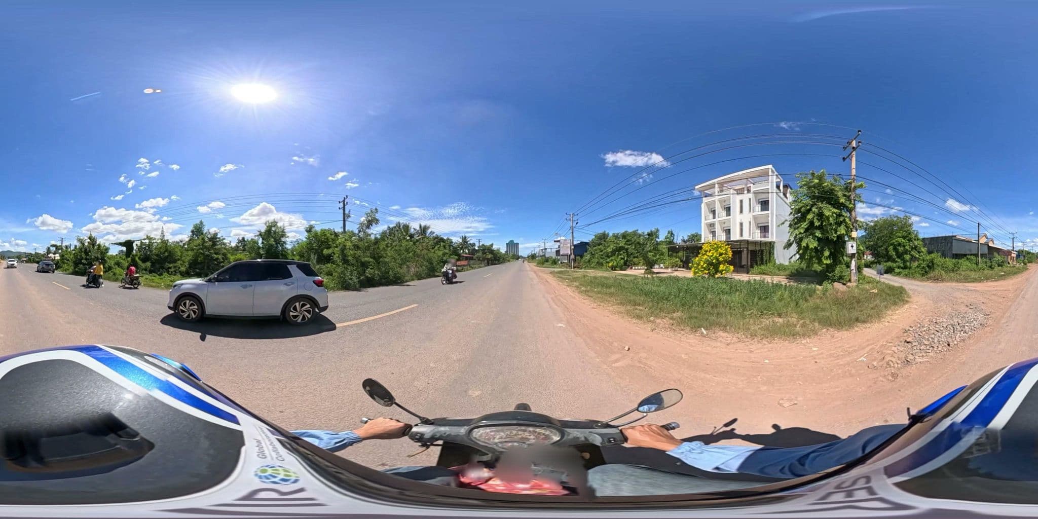 Street view near Mama's Family Guesthouse - Double Room with Fan, Andoung Khmaer — © vteck (CC BY-SA · Mapillary)