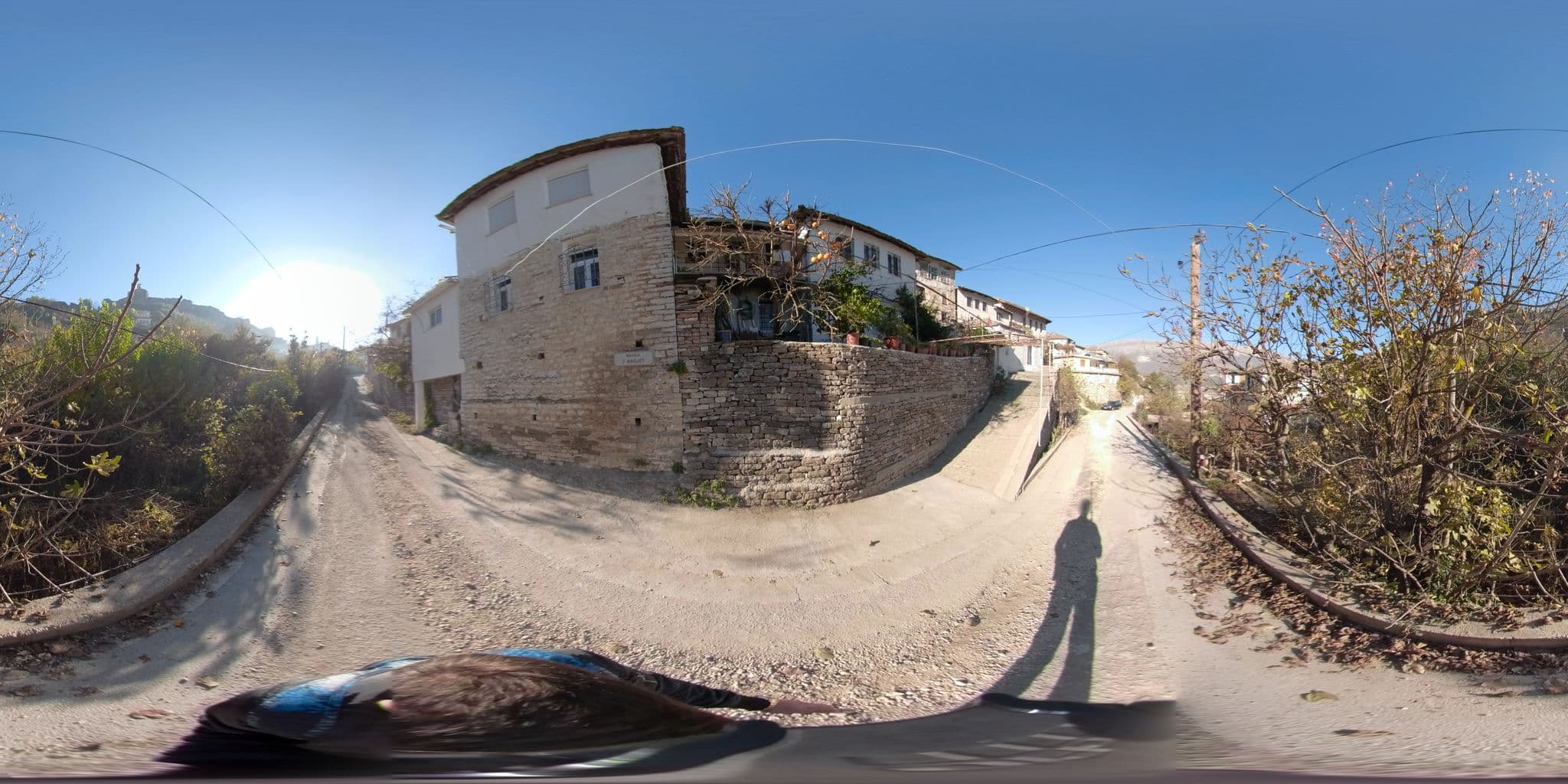 Street view near Bizant House Boutique Hotel, Gjirokastër — © dkarkasina (CC BY-SA · Mapillary)