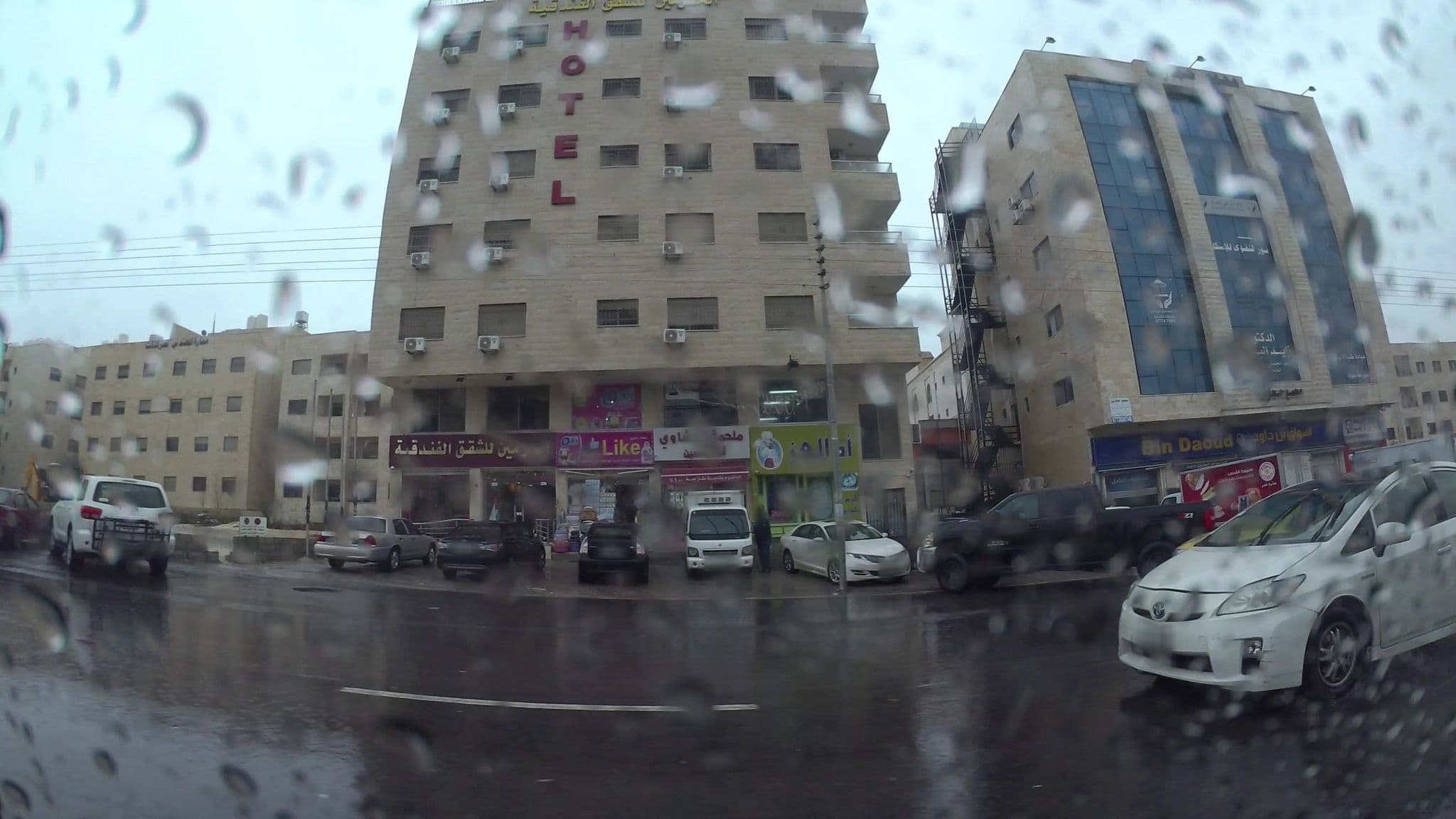 Street view near Haramain Hotel Apartments, Al Jubayhah — © kaartcam (CC BY-SA · Mapillary)
