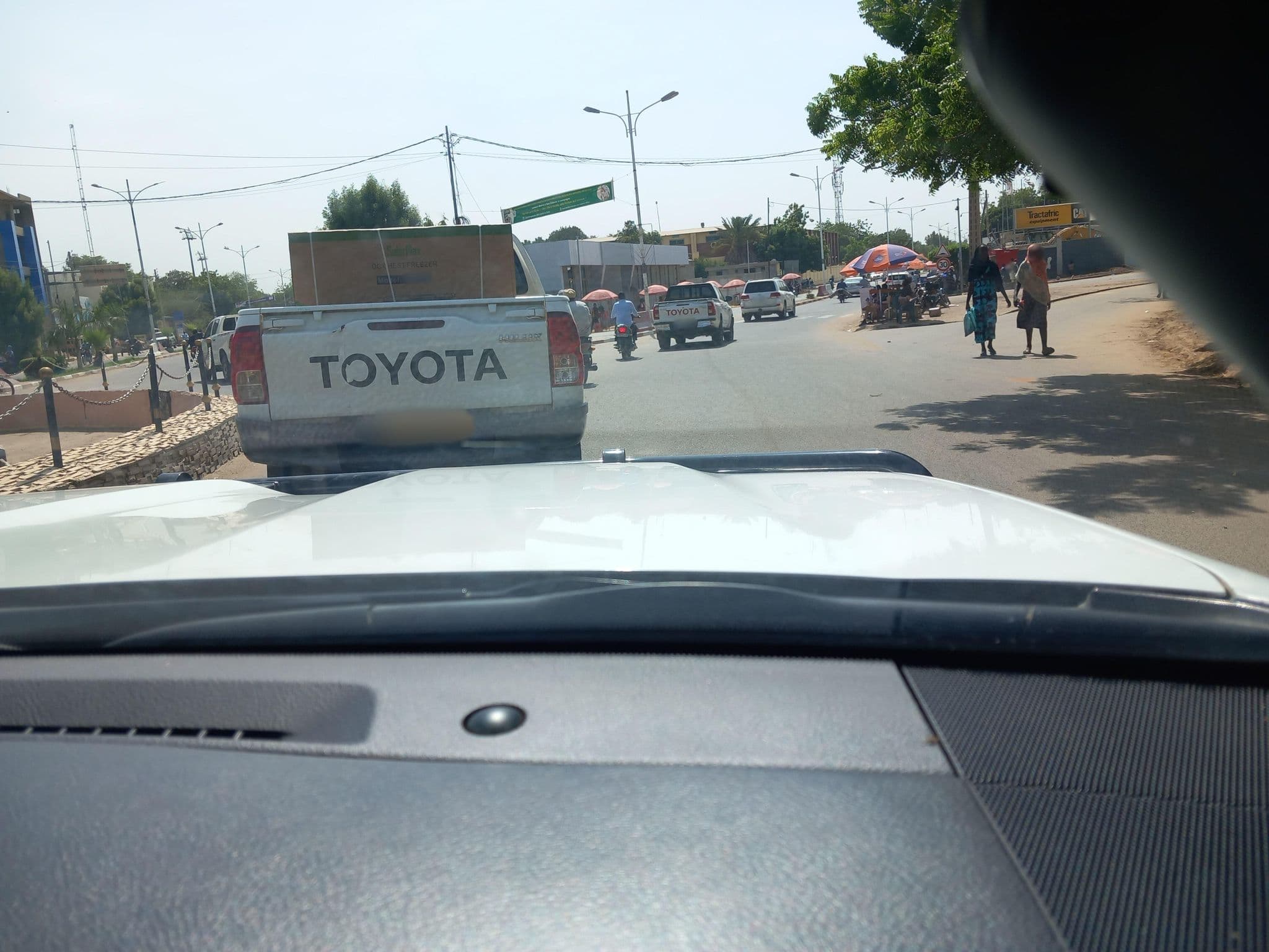 Street view near Hotel Asia, N'Djamena — © patrickkabore (CC BY-SA · Mapillary)