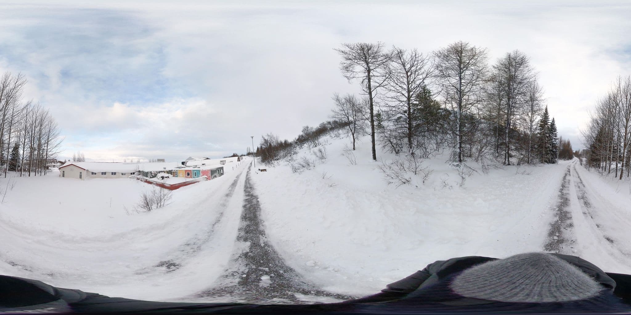 Street view near Tehúsið - Café, Bar, Guesthouse & Hostel, Egilsstaðir — © hshelgason (CC BY-SA · Mapillary)