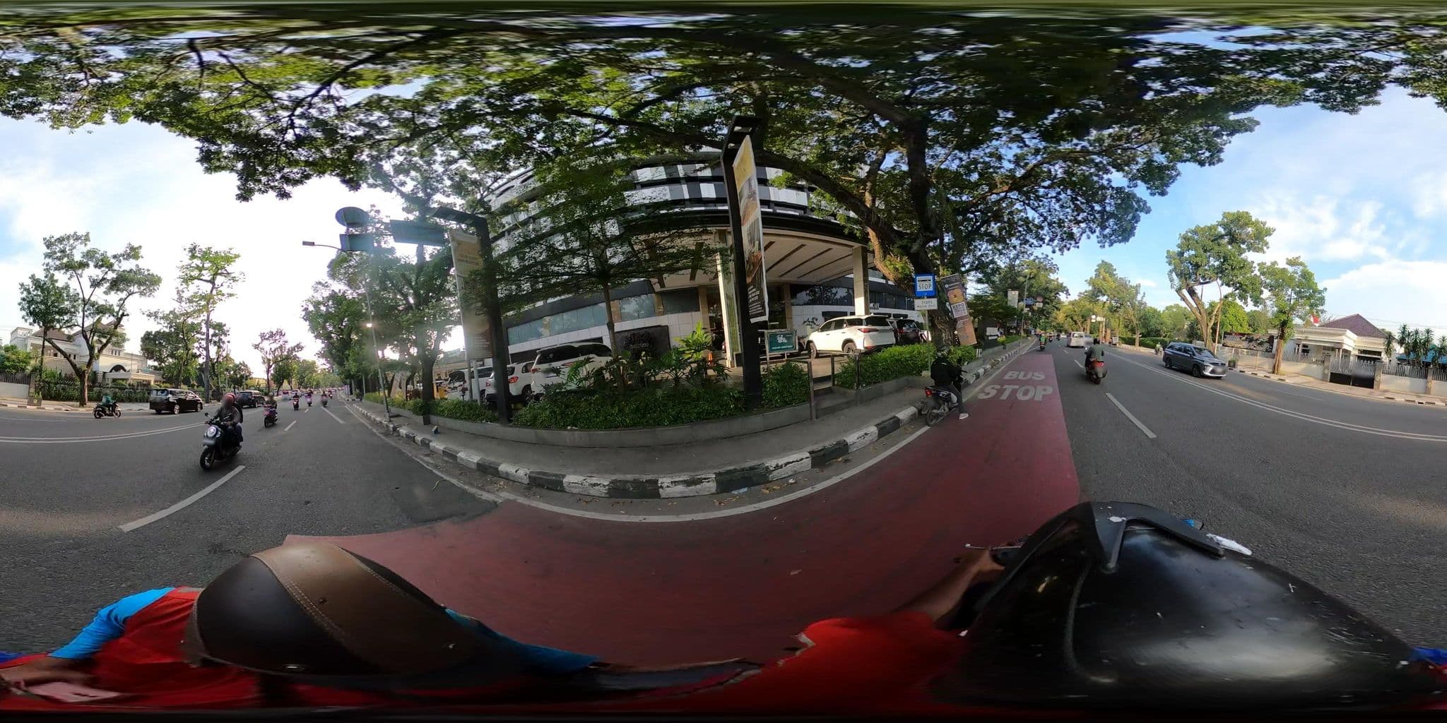 Street view near Le Polonia Hotel & Convention, Medan