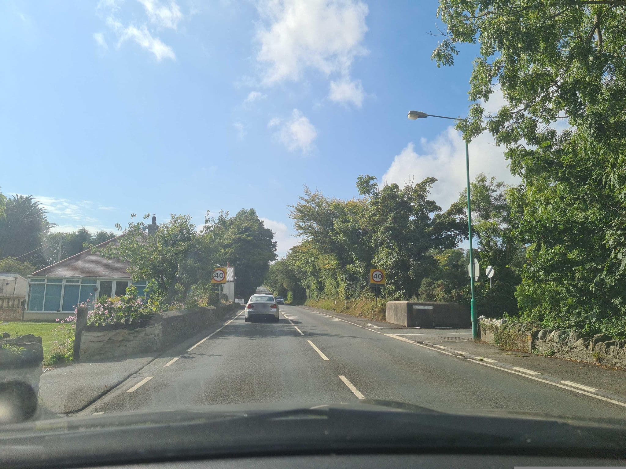 Street view near Saba's Glen Yurt, Douglas — © mappo2 (CC BY-SA · Mapillary)