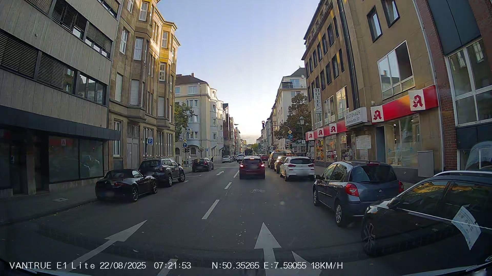 Street view near Hotel National, Koblenz — © Hightower- (CC BY-SA · Mapillary)
