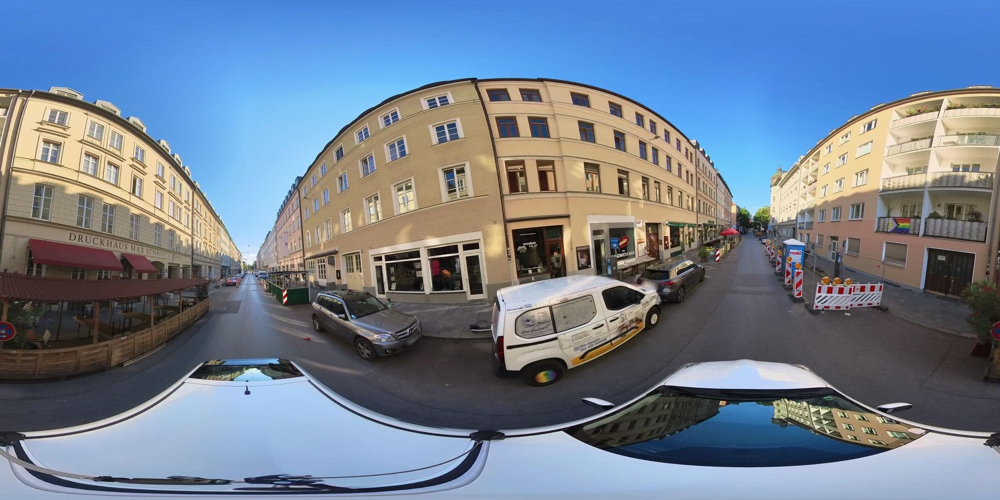 Street view near Pension Gärtnerplatz, Munich