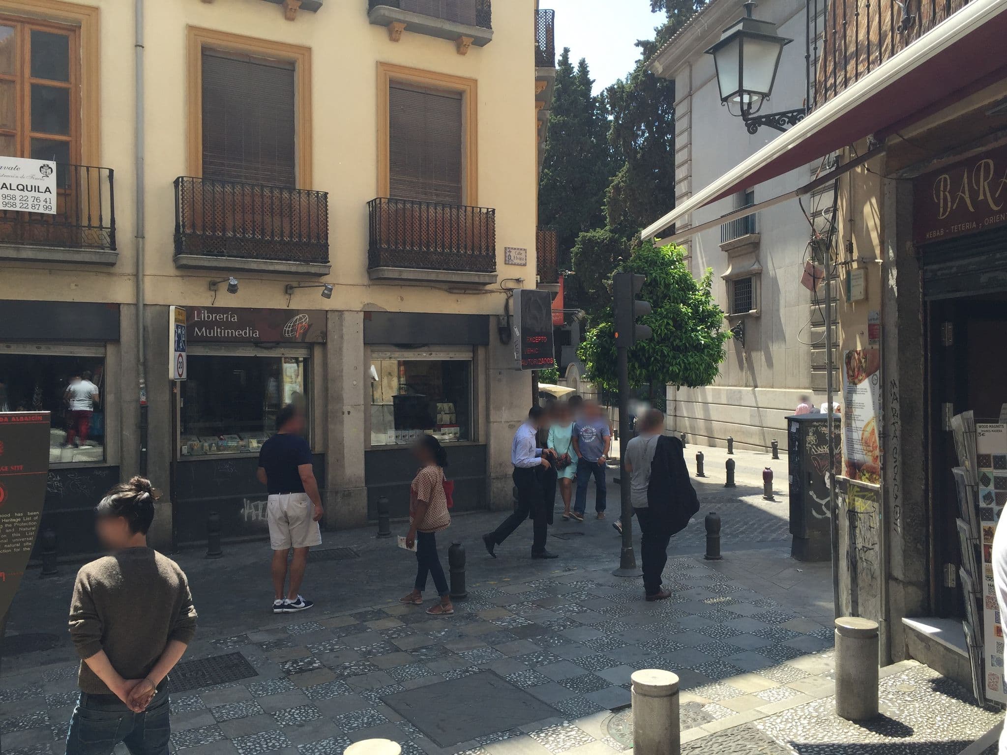 Street view near Hotel Posada del Toro, Granada