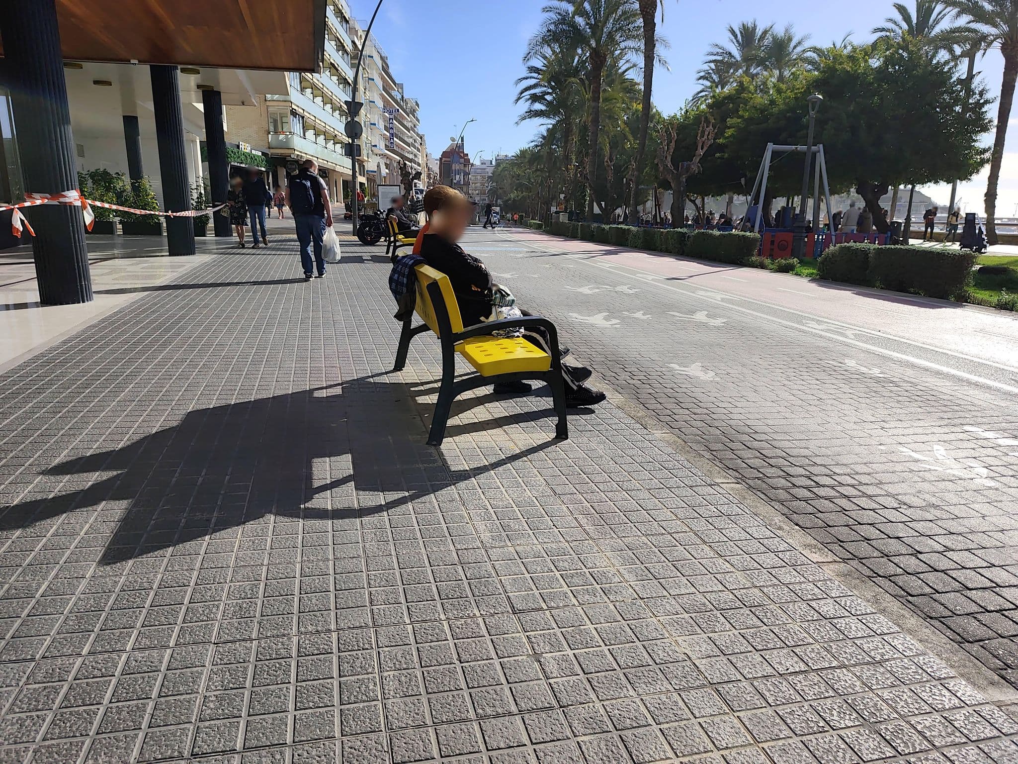 Street view near Hotel Porto Poniente, Benidorm