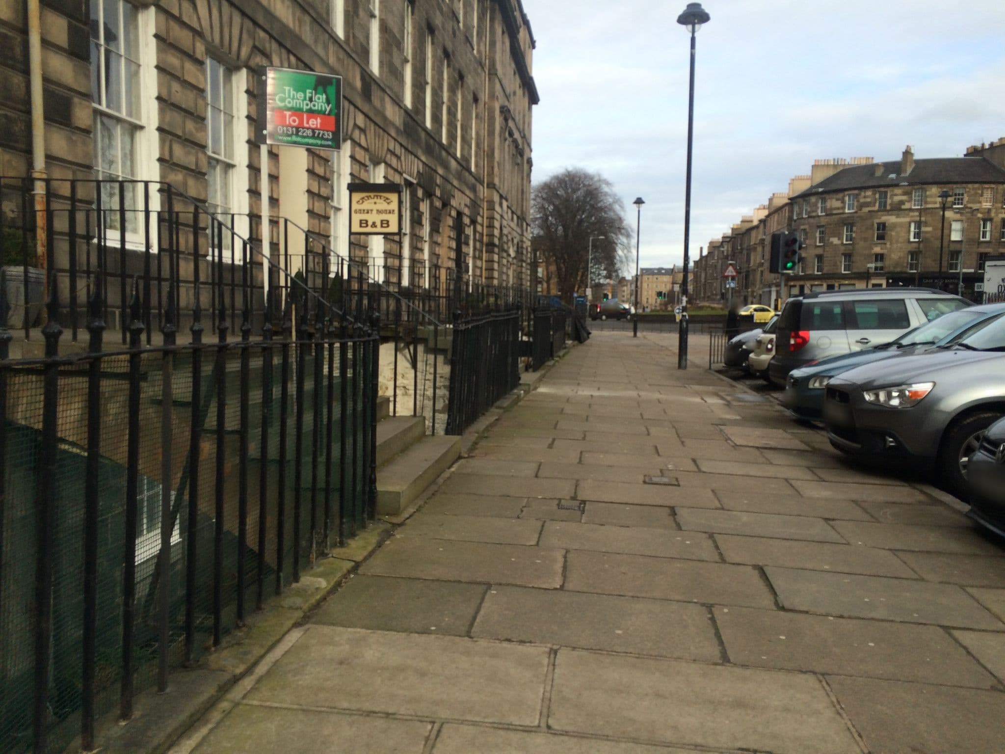 Street view near Atlas Guest House, Edinburgh