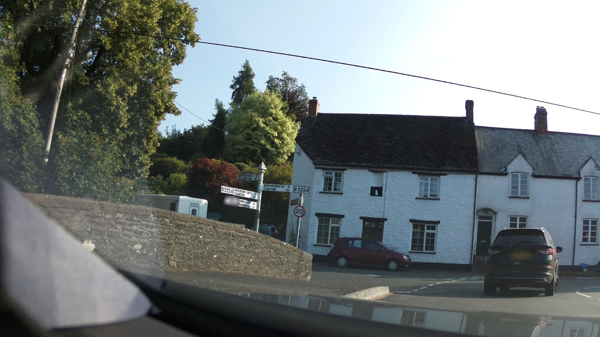 Street view near Exford Youth Hostel, Porlock — © southglos (CC BY-SA · Mapillary)