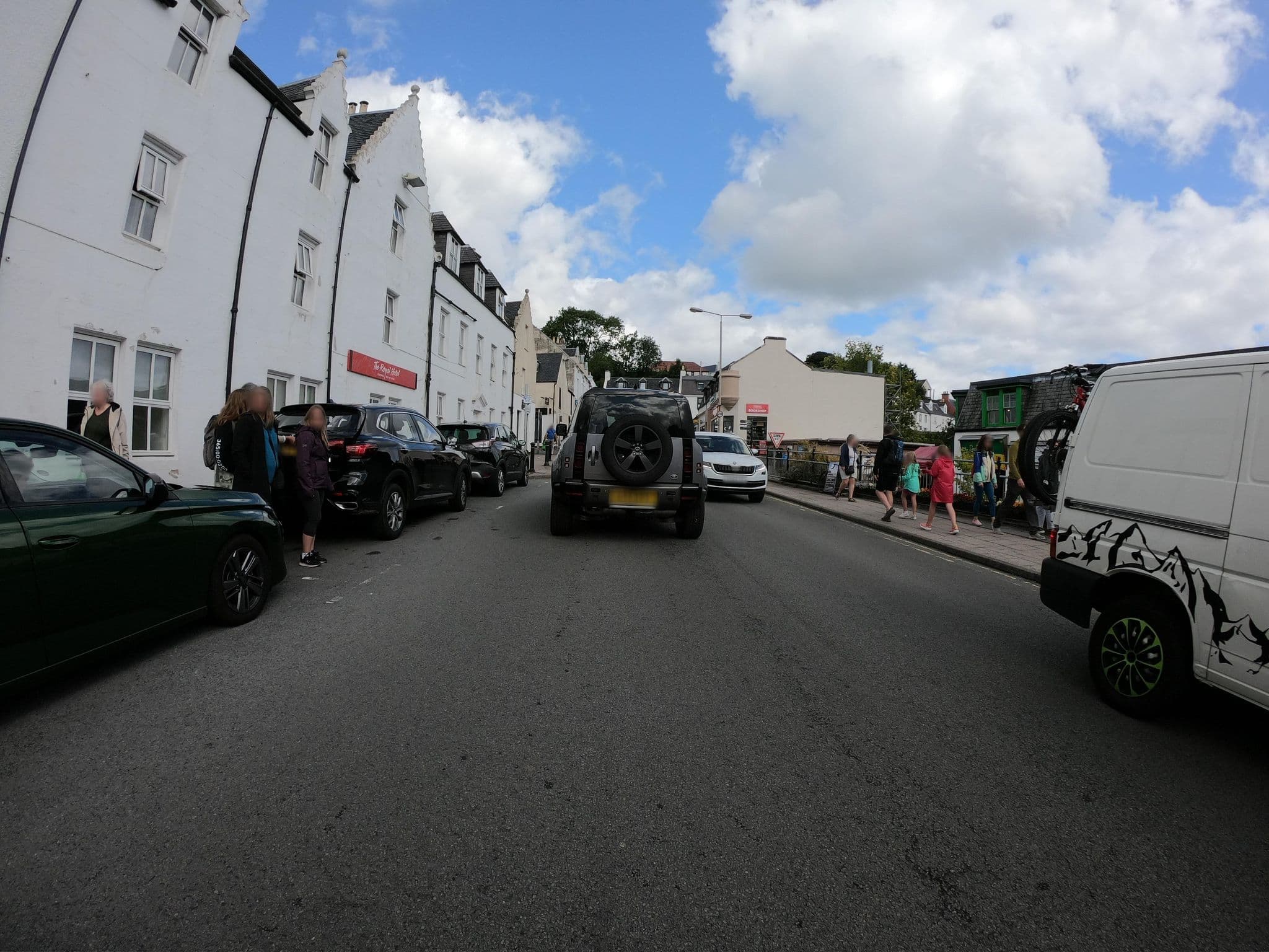 Street view near The Royal Hotel, Portree