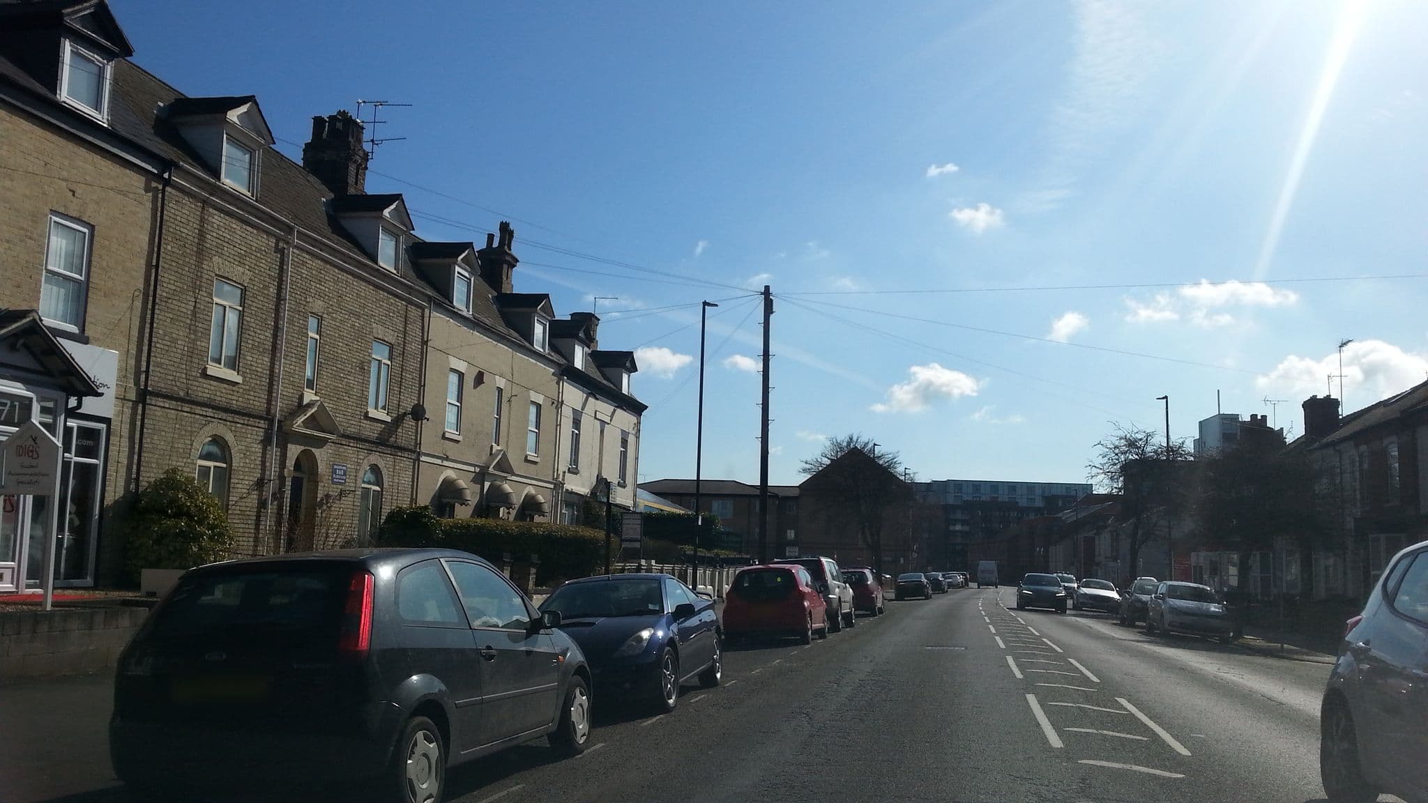 Street view near Lincoln Digs, Lincoln — © adam2 (CC BY-SA · Mapillary)
