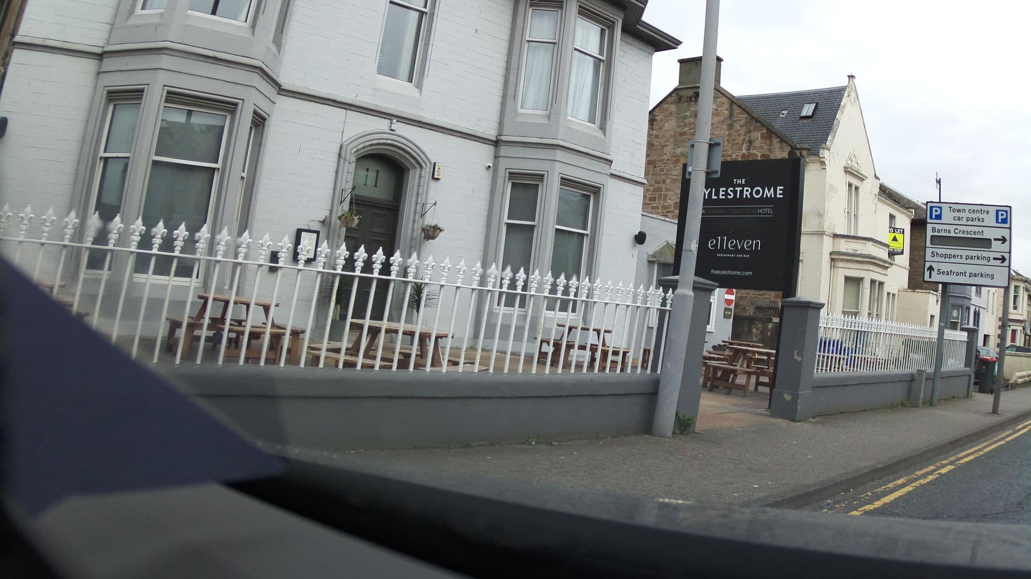 Street view near Hotel Kylestrome Bar & Grill, Ayr — © southglos (CC BY-SA · Mapillary)