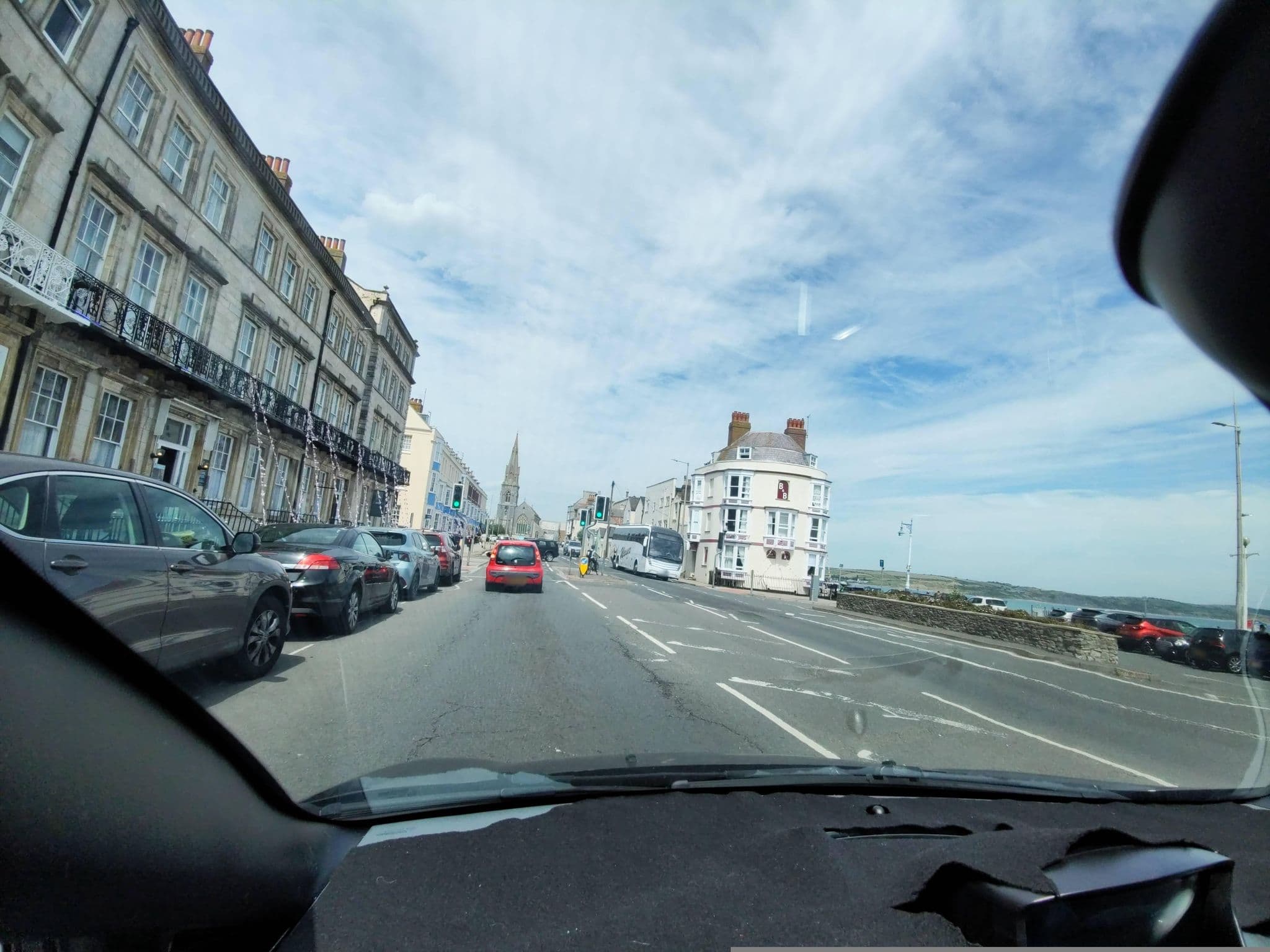 Street view near The Jubilee Hotel, Weymouth — © WaggyDog (CC BY-SA · Mapillary)