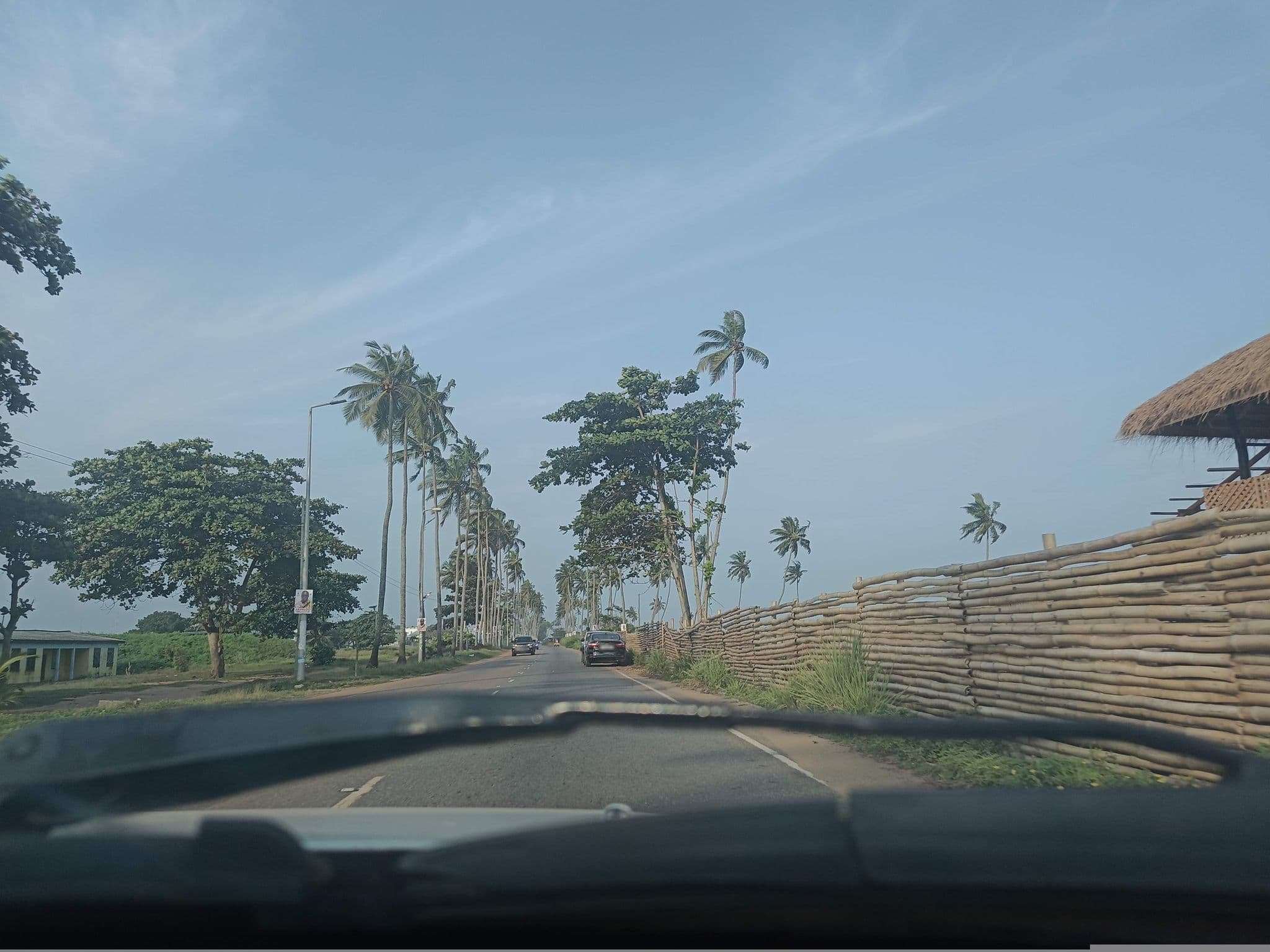 Street view near Chrisgee Beach and Restaurant, Cape Coast