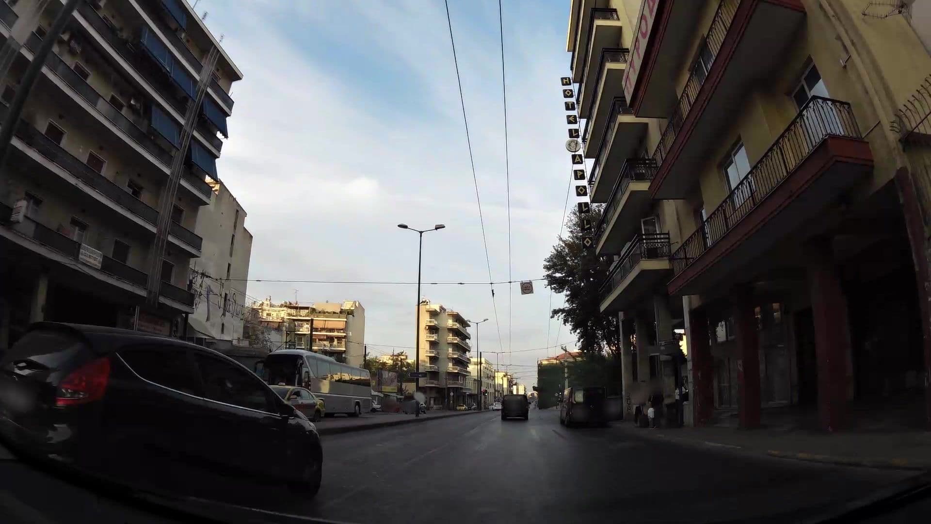 Street view near Hotel Rio Athens, Athens