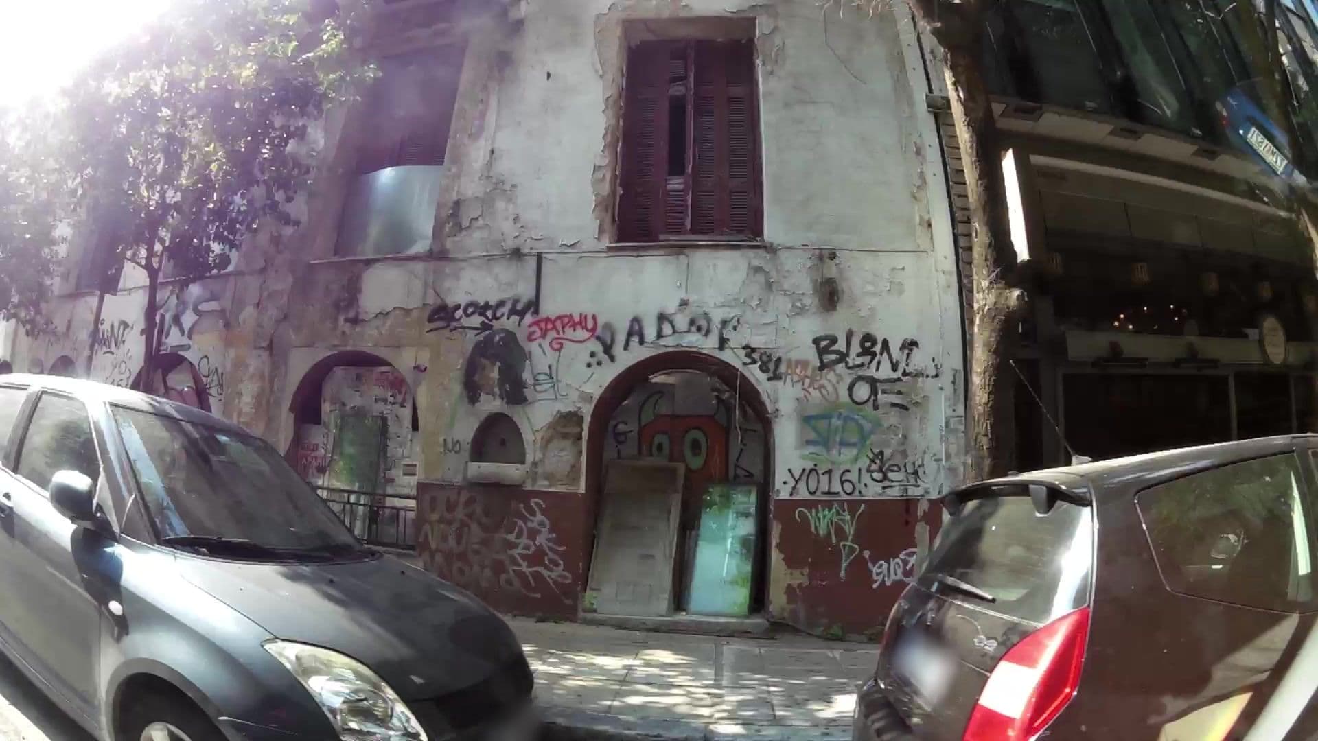 Street view near Malliott Apartment, Athens