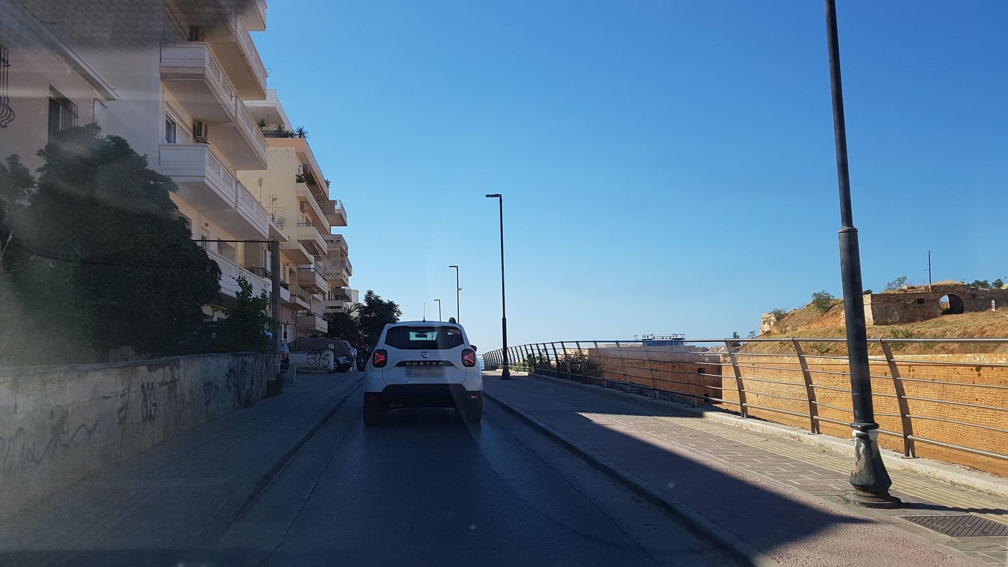 Street view near Nikos apartment, Chaniá — © dsmm (CC BY-SA · Mapillary)