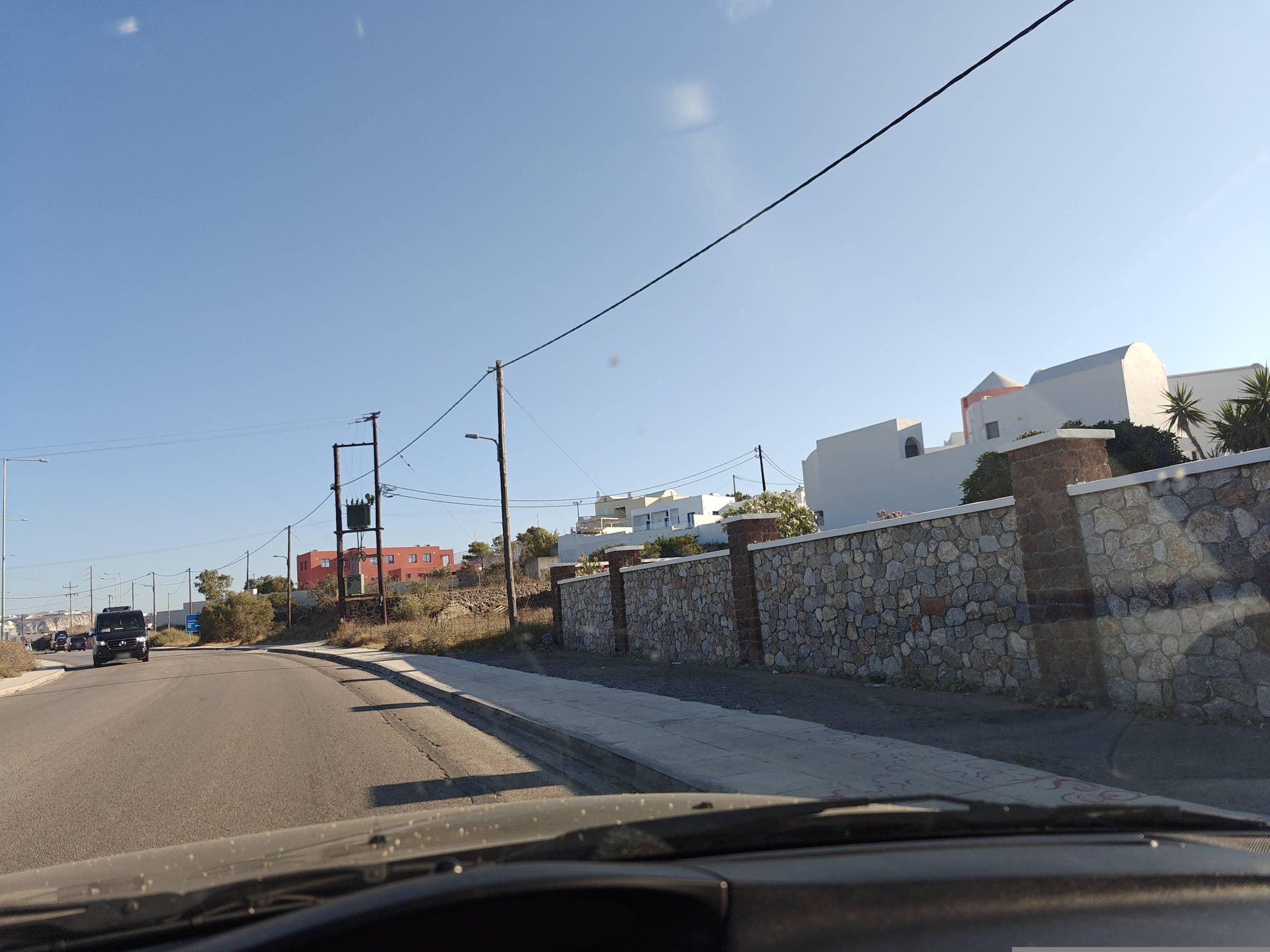 Street view near Hotel Golden Star, Firá