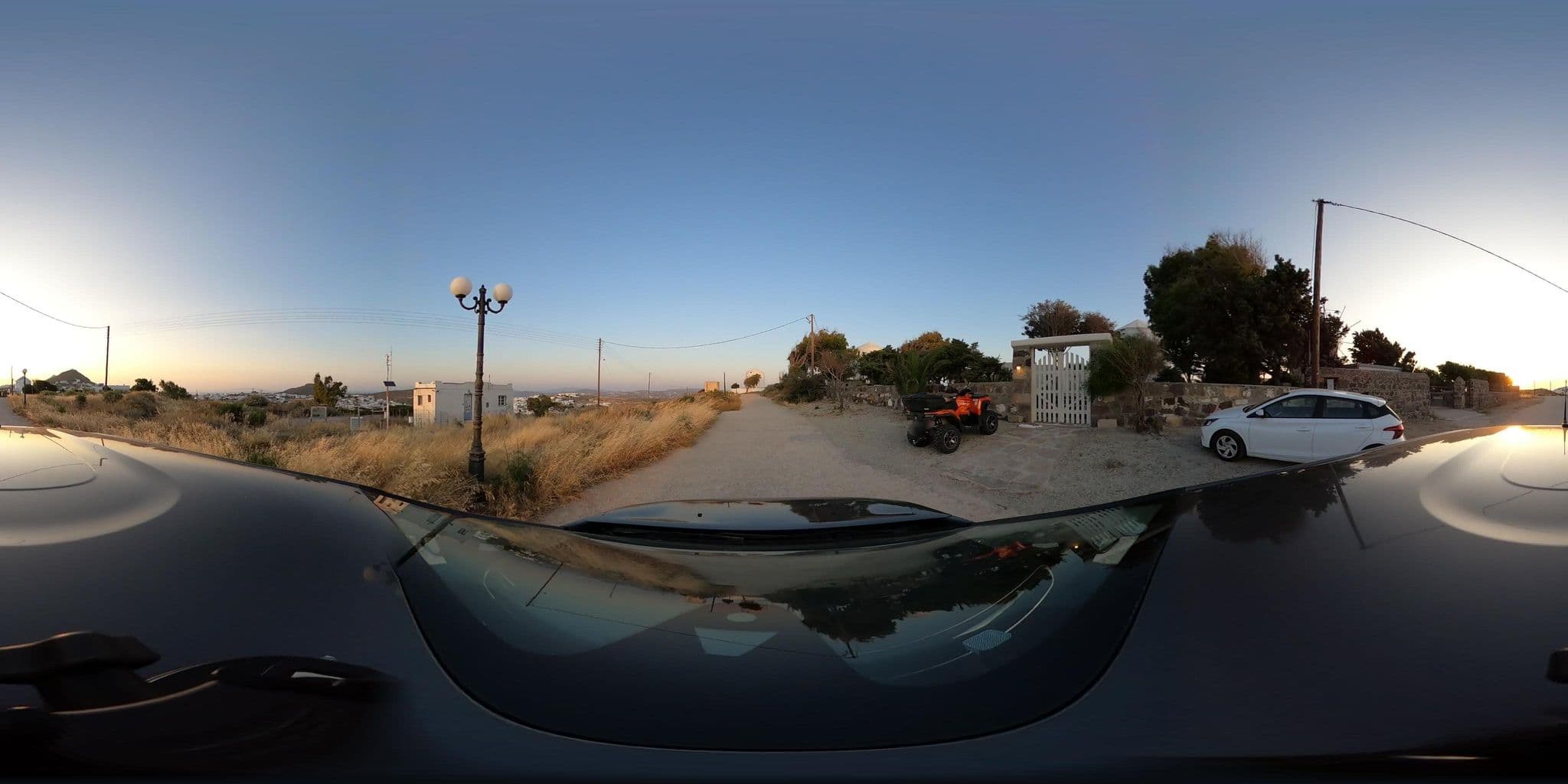 Street view near Windmill Karamitsos, Adámas