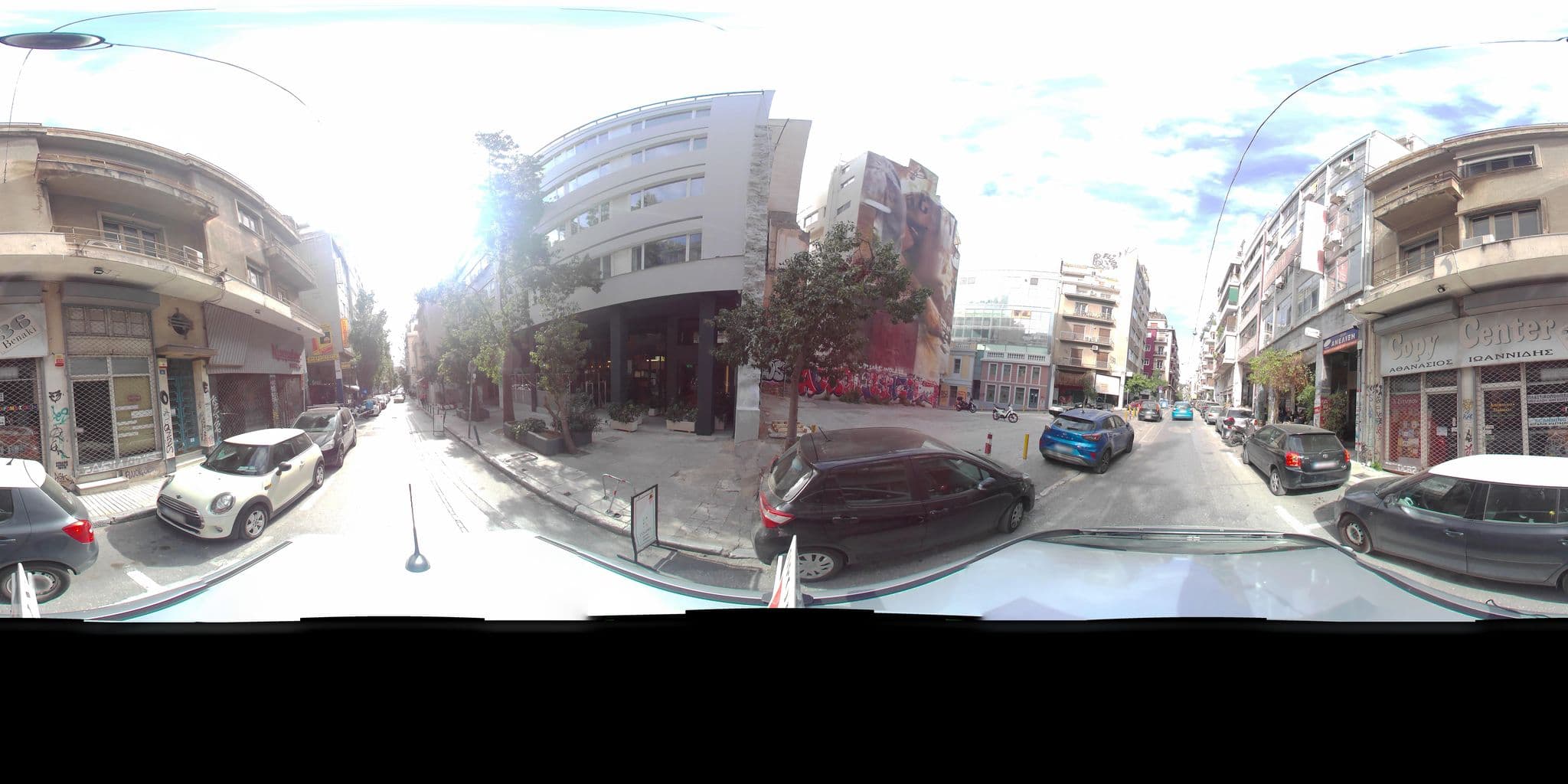 Street view near Colors, Athens