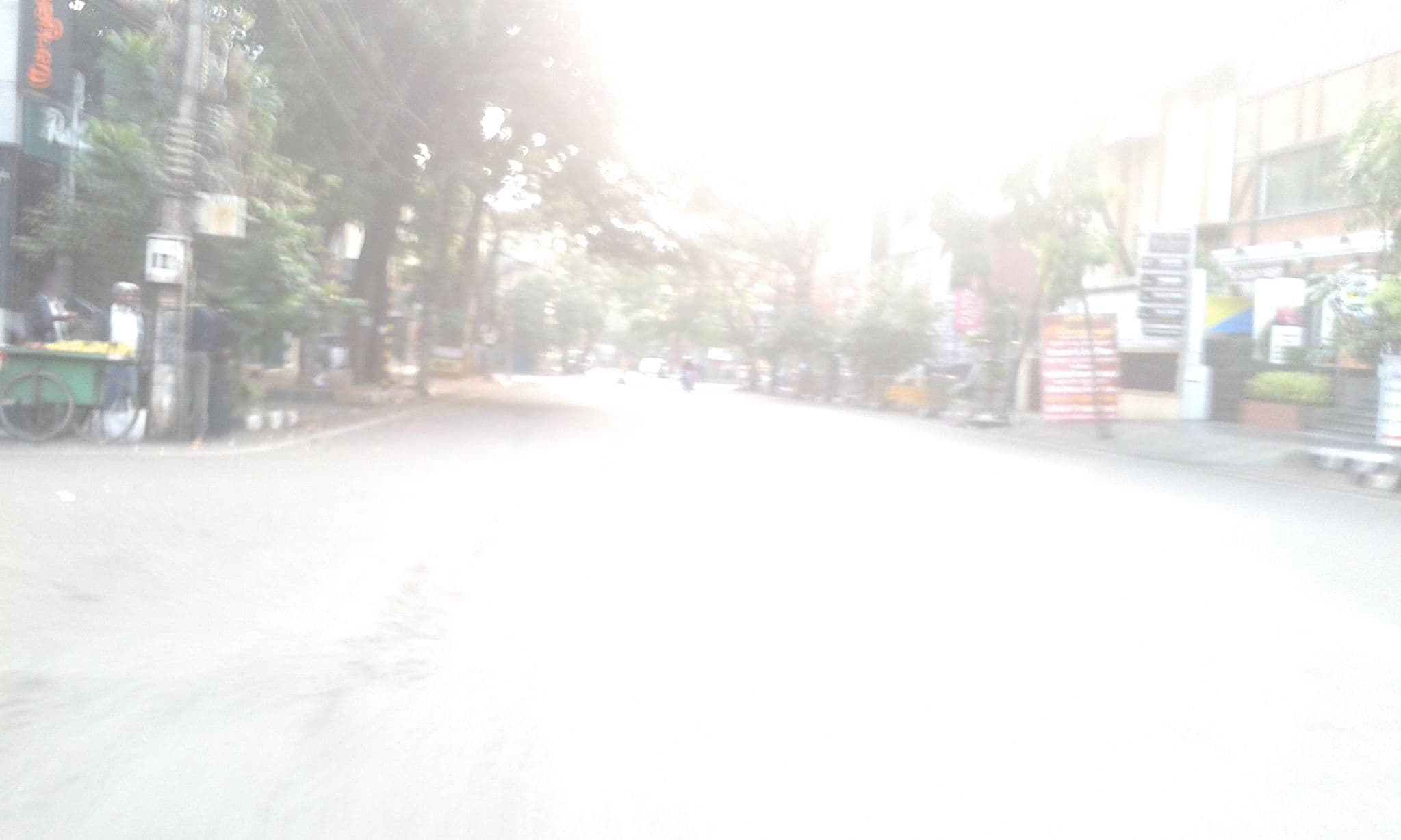 Street view near The Royal Comfort, Bengaluru